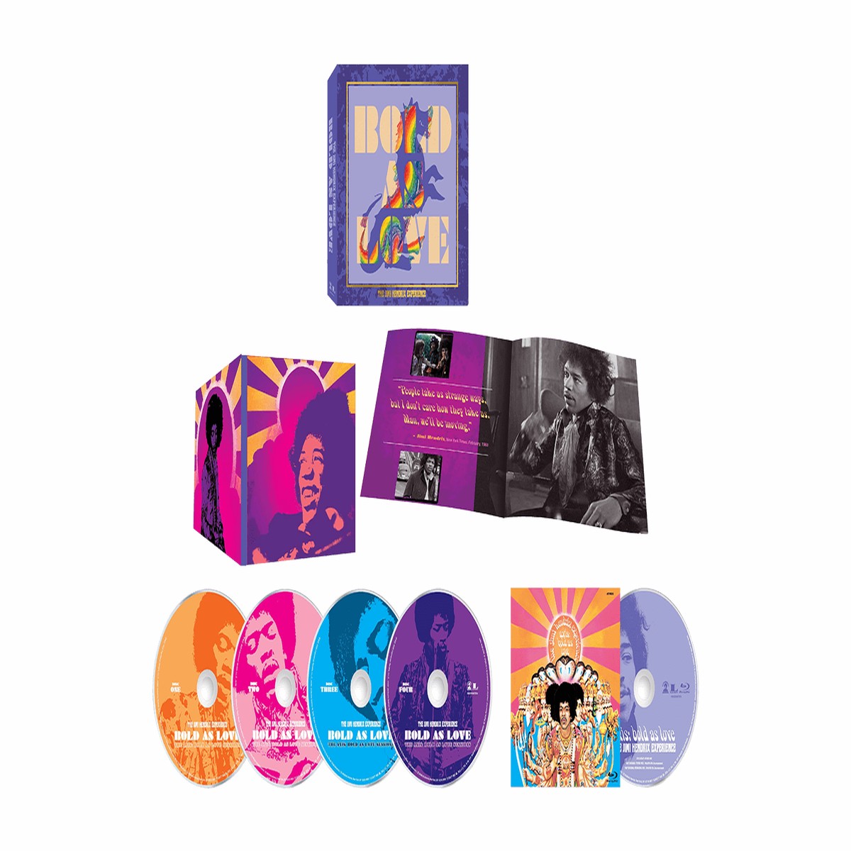 The Jimi Hendrix Experience : Bold As Love (4CD & Bluray Boxset)