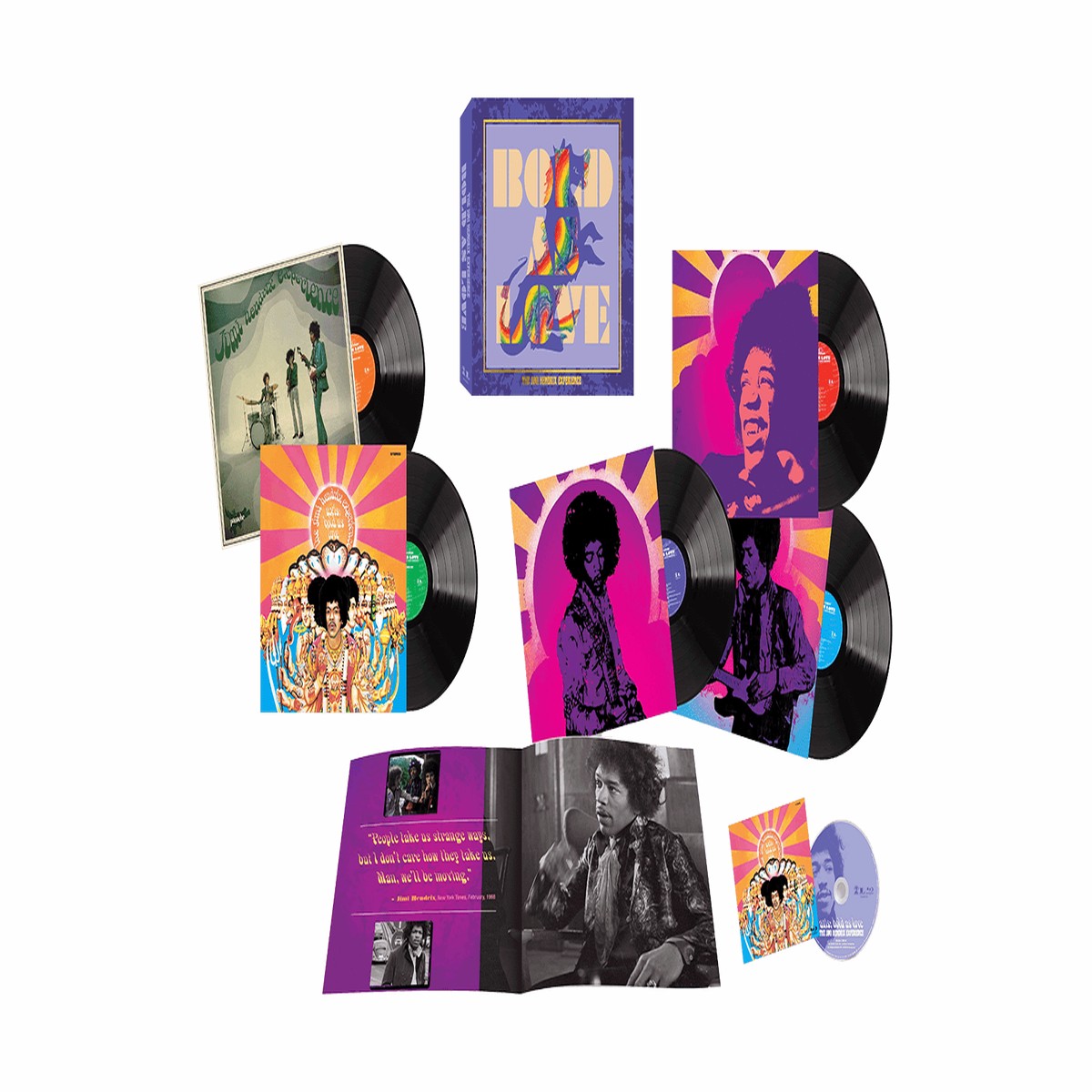 The Jimi Hendrix Experience : Bold As Love (5LP & Bluray Boxset)