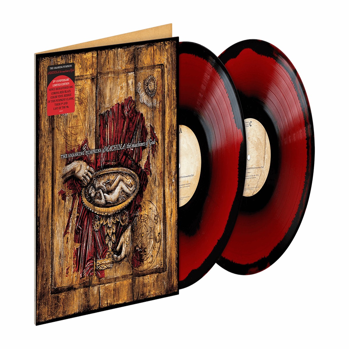 The Smashing Pumpkins : Machina/The Machines Of God 25th Anniversary (Red/ Black Corona Vinyl) (Exclusive to The Record Hub.com)