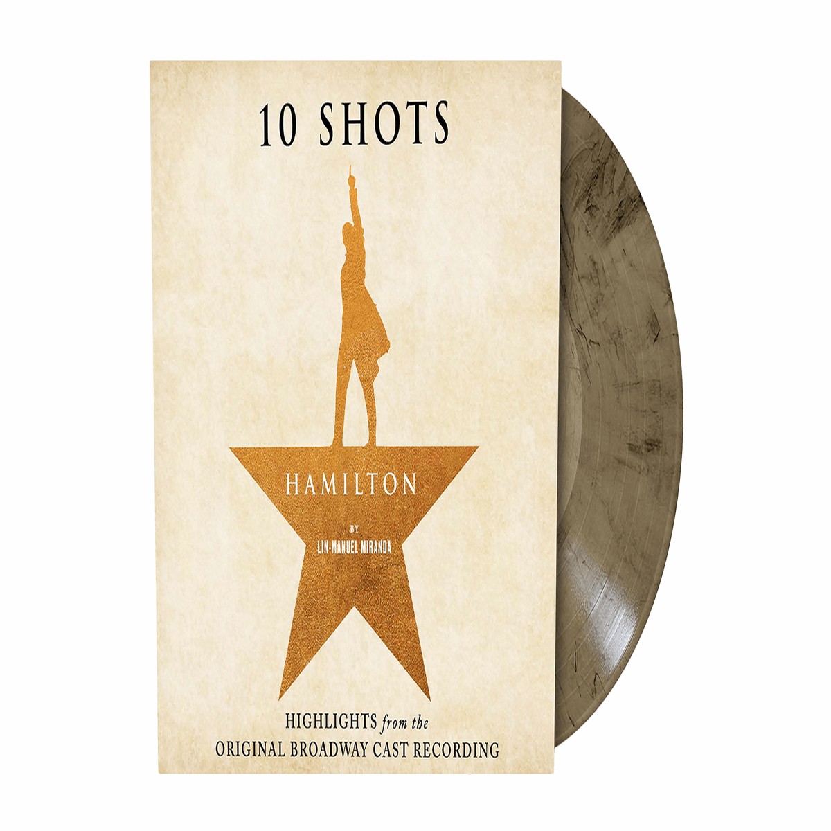 Various Artists : Hamilton – 10 Shots – Highlights from the OBCR (Cabinet Battle Vinyl + poster insert)