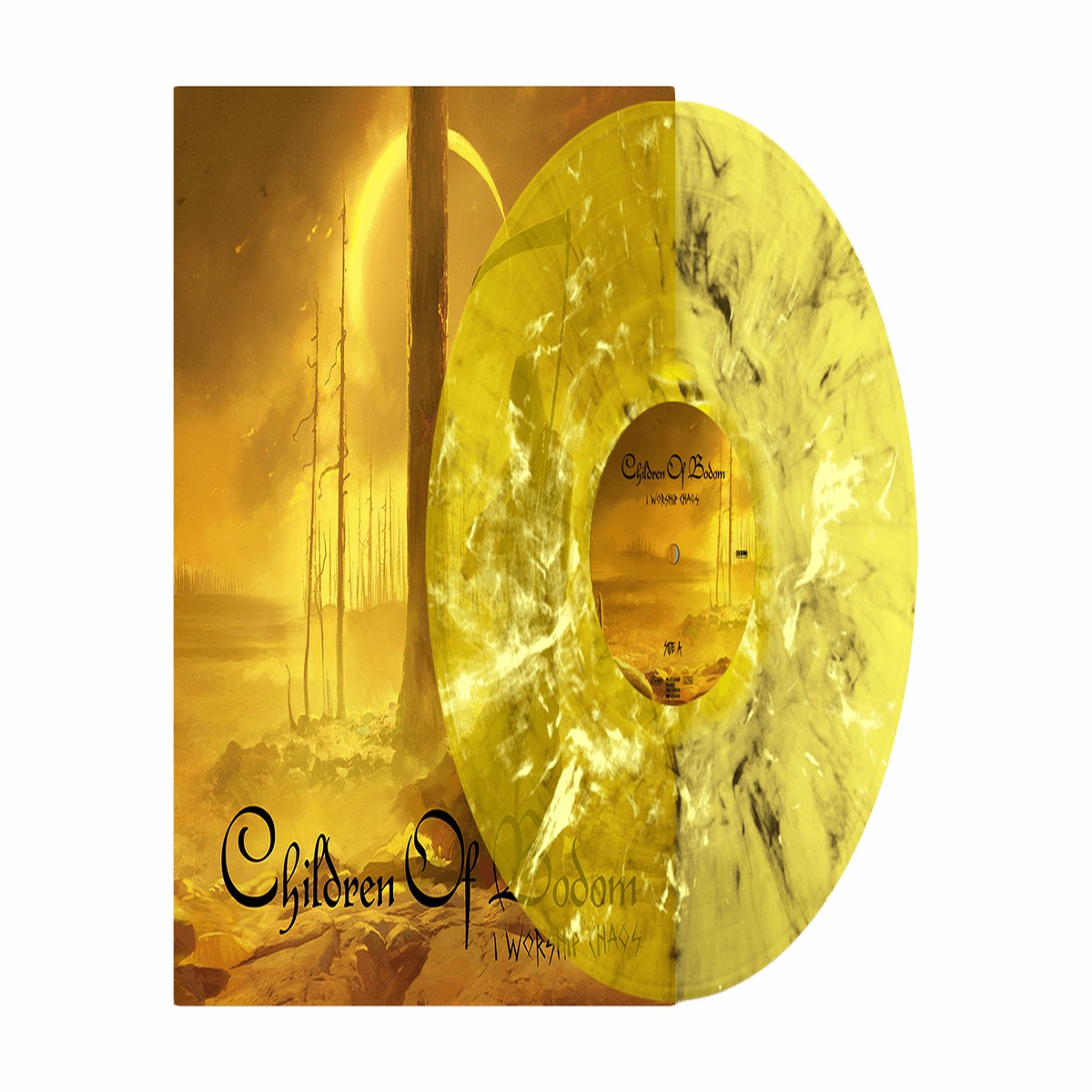 Children Of Bodom : I Worship Chaos (Transparent Black Yellow White Marble Vinyl)