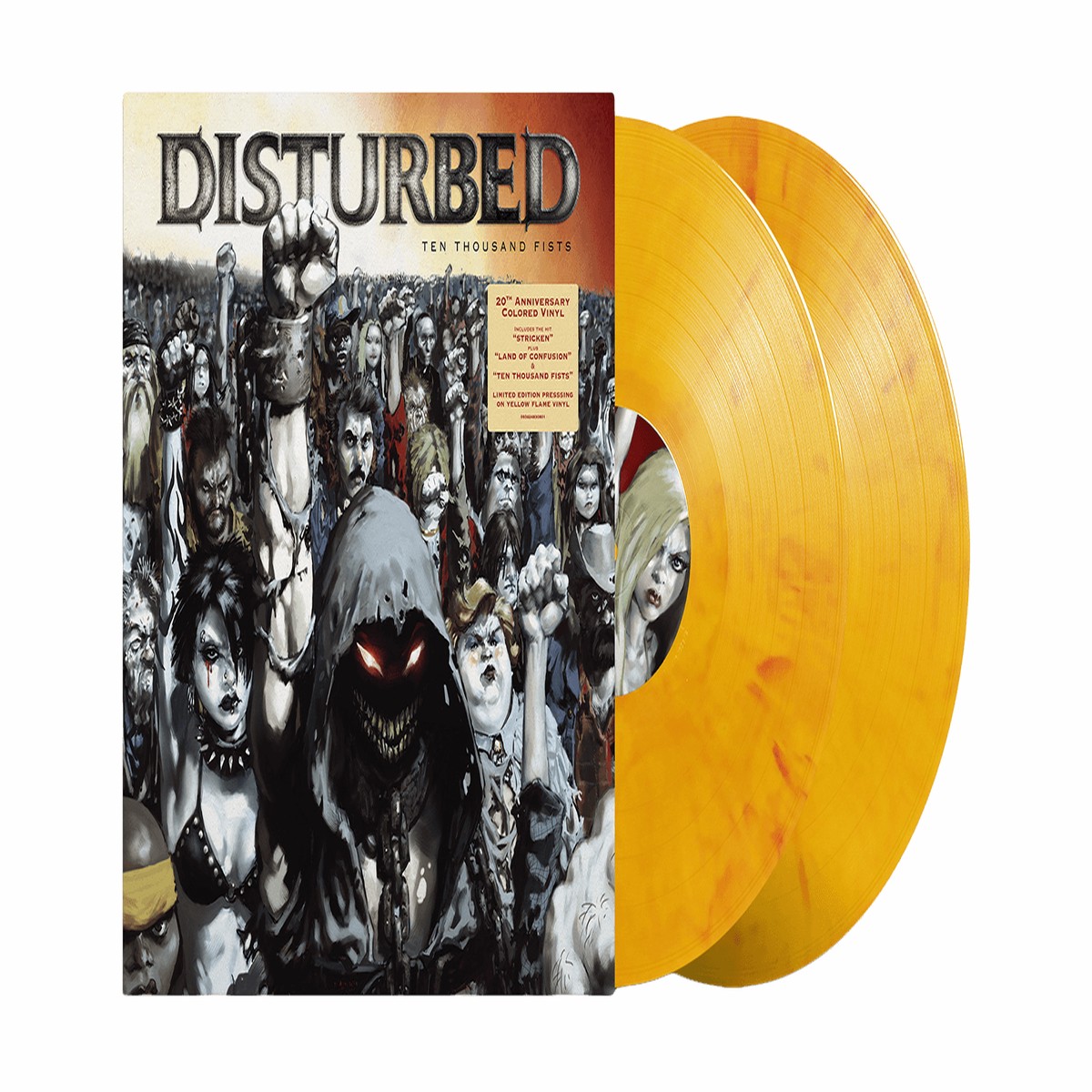 Disturbed : Ten Thousand Fists (Flame Yellow Vinyl)