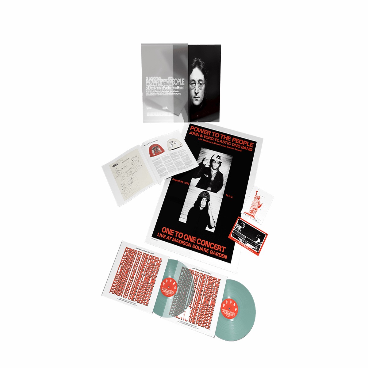 John & Yoko Plastic Ono Band : Power To The People (Transparent Green Vinyl) (Exclusive to The Record Hub.com)