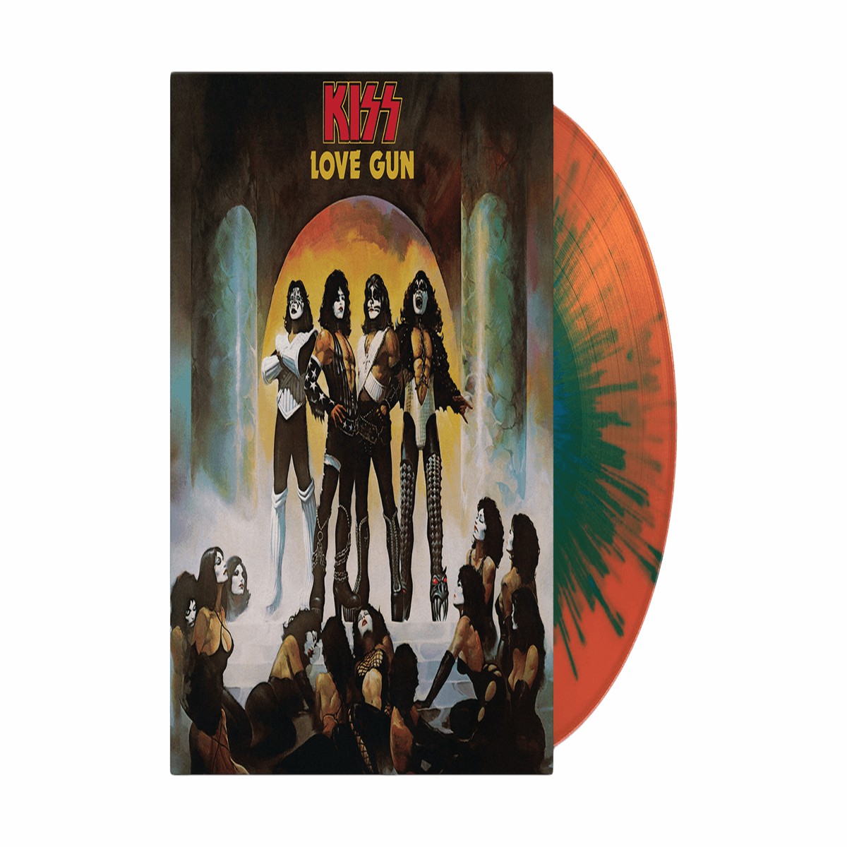 KISS : Love Gun (Tangerine & Aqua Splatter Vinyl) (NAD 2025)