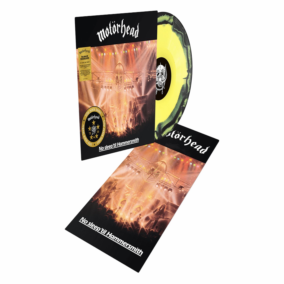 Motrhead : No Sleep ‘Til Hammersmith (Live) (50th Anniversary Edition) (Yellow & Blck Splatter Vinyl)