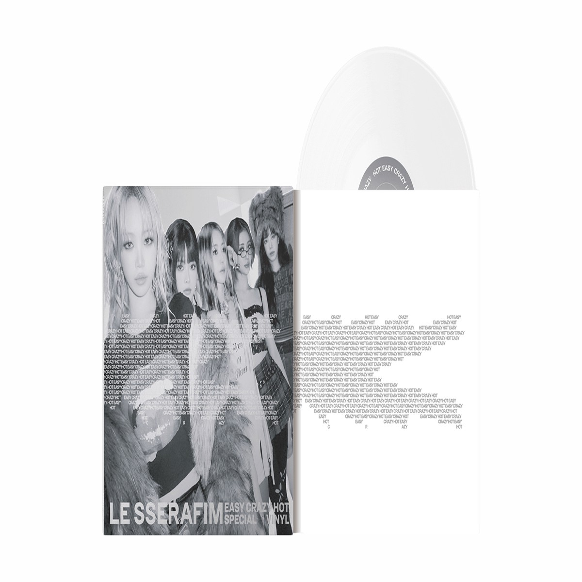 LE SSERAFIM : EASY-CRAZY-HOT SPECIAL VINYL (Silver White Vinyl)