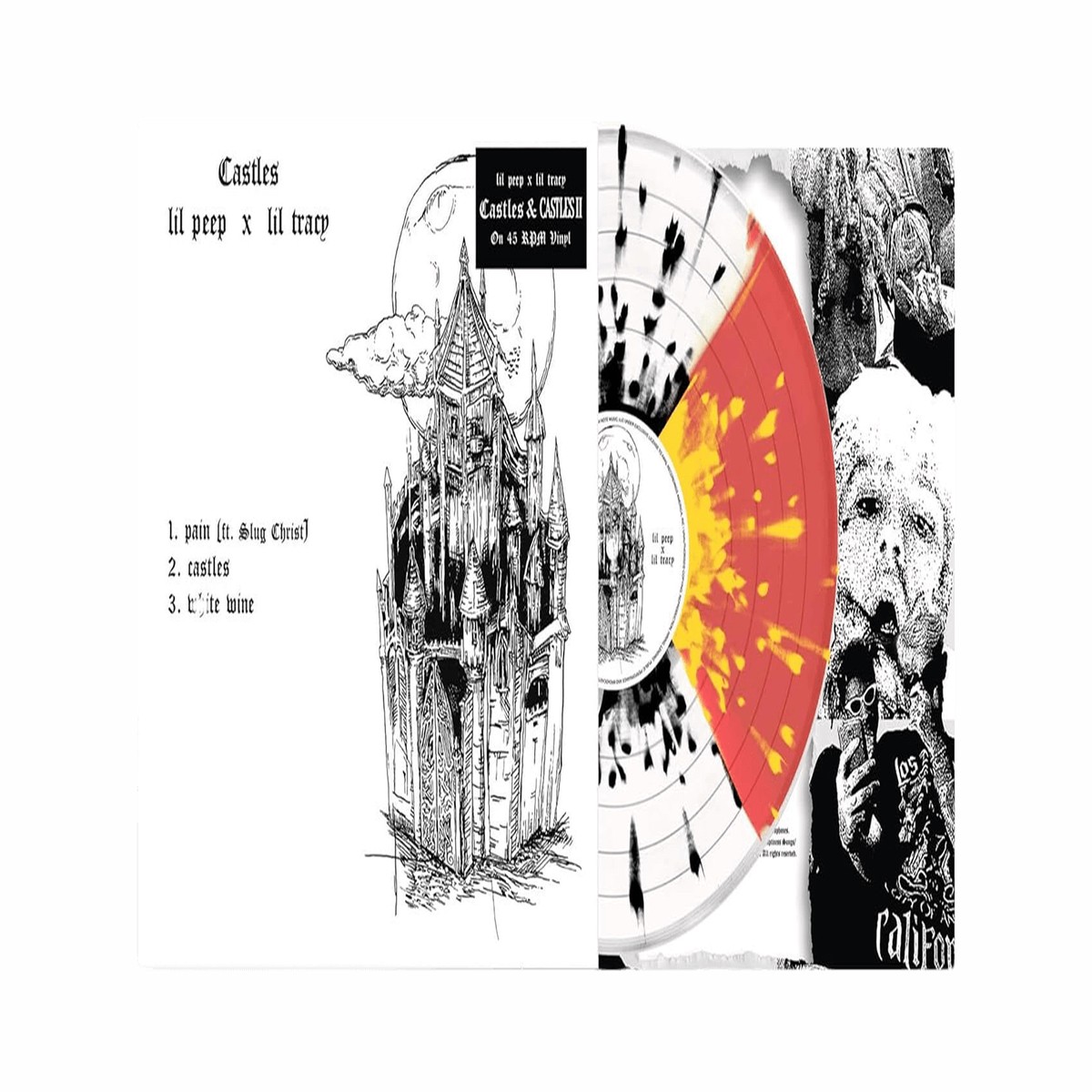 Lil Peep : CASTLES I & II (Butterfly Effect Vinyl – White & Black Splatter / Red & Yellow Splatter)