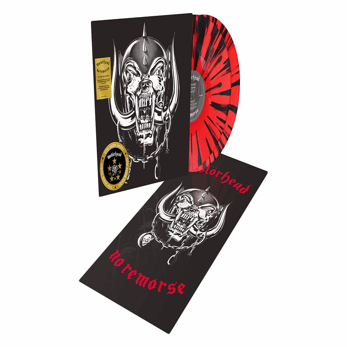 Motrhead : No Remorse (50th Anniversary Edition) (Red & Black Splatter Vinyl)