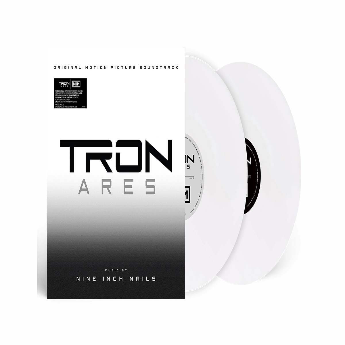 Nine Inch Nails : Tron – Ares Soundtrack (White Opaque Vinyl + B&W Cover)