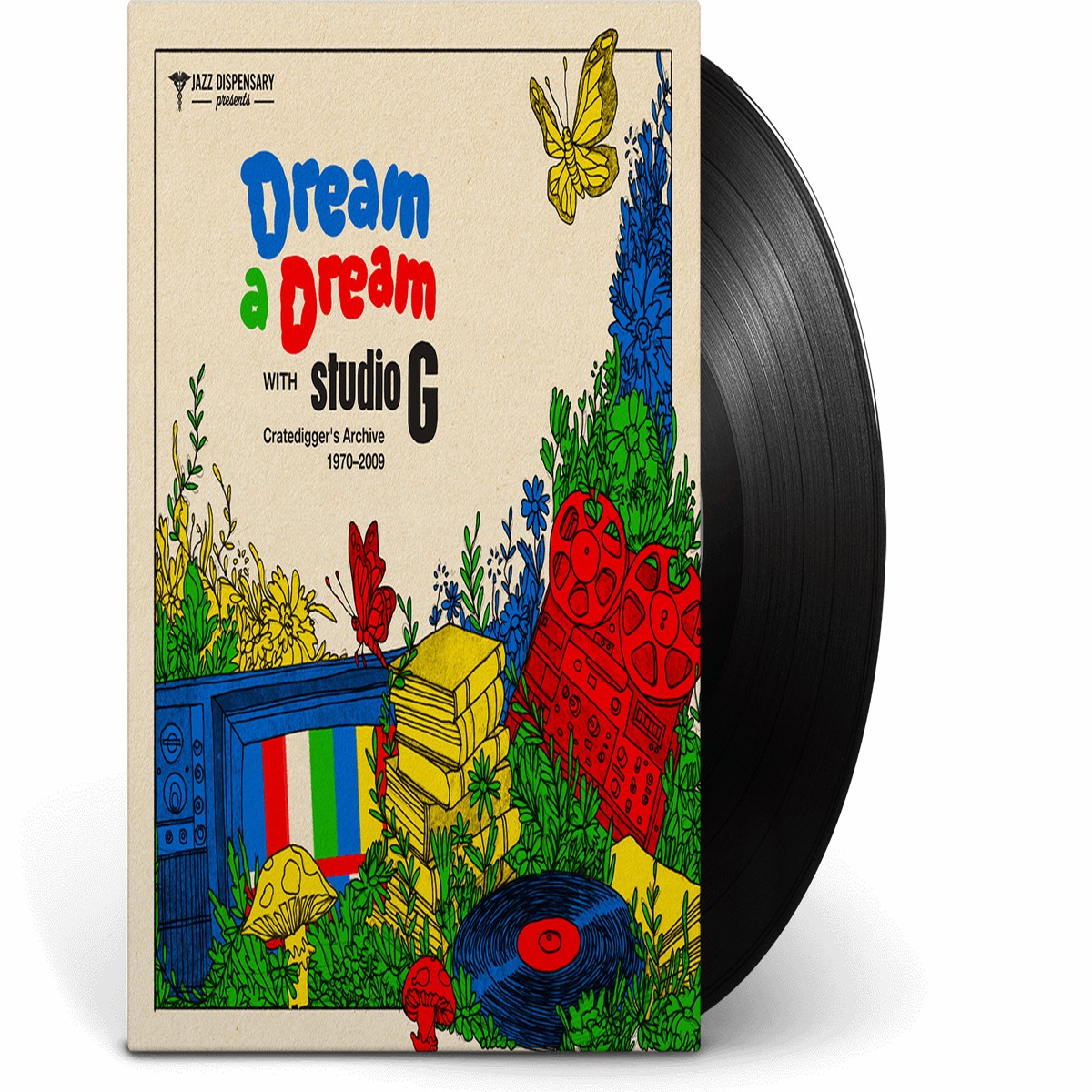 Various Artists : Jazz Dispensary Presents – Dream A Dream With Studio G – Cratedigger’s Archive (1970-2009) (Red Vinyl)