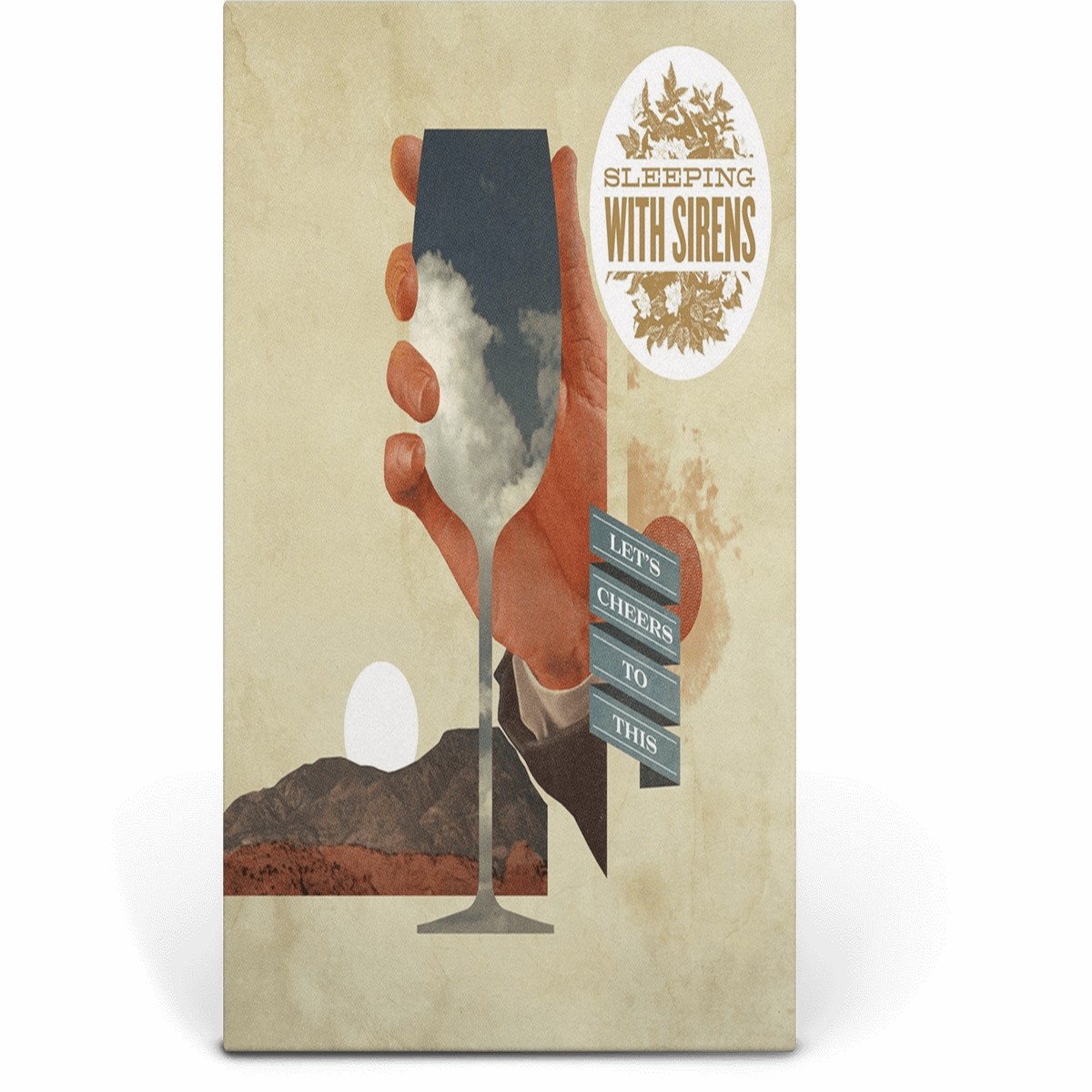 Sleeping With Sirens : Let’s Cheers To This (Blue with Orange Spatter)