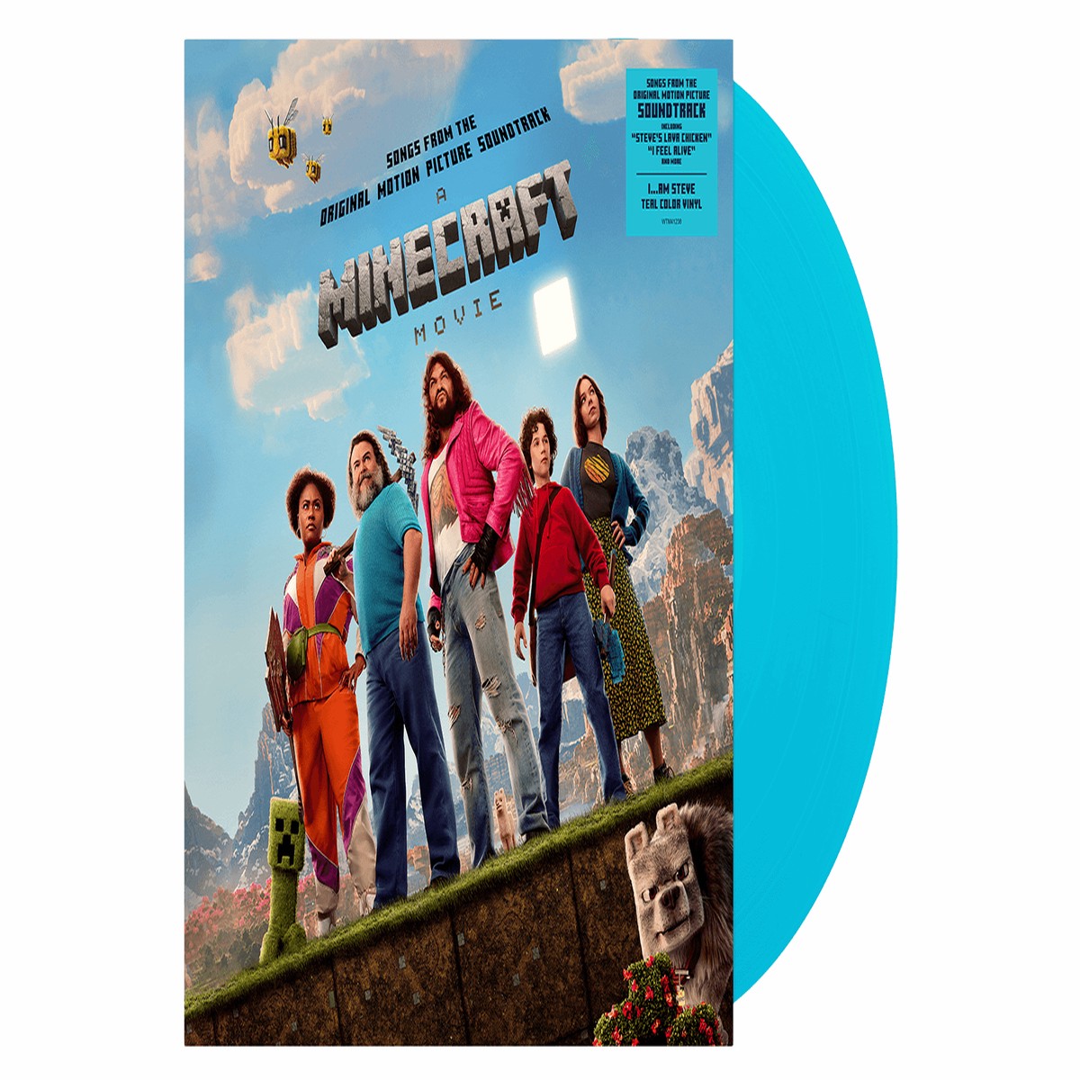 Various Artists : A Minecraft Movie (Songs from the Original Motion Picture Soundtrack) [Teal Coloured Vinyl]
