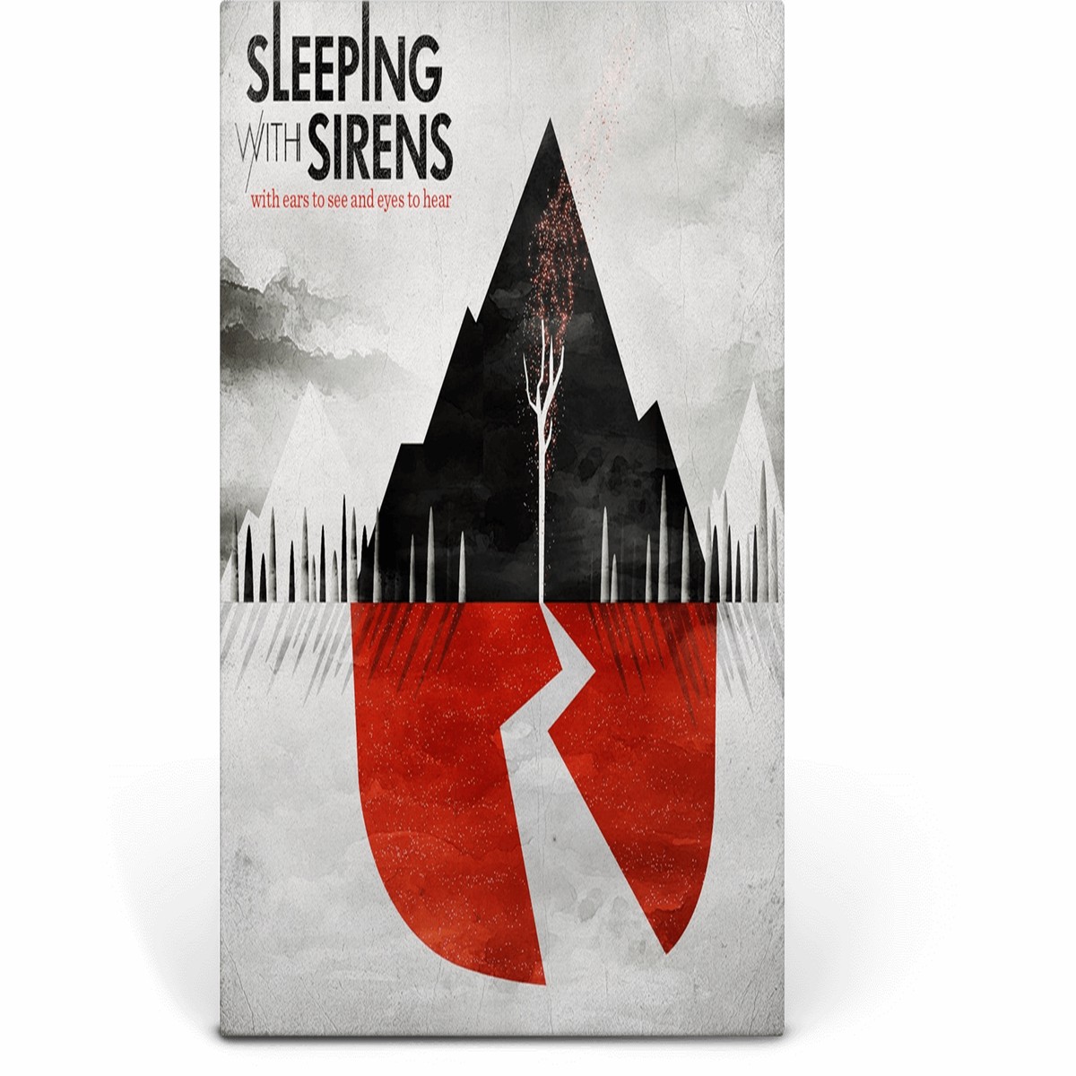 Sleeping With Sirens : With Ears to See and Eyes to Hear (Bone with Red and Black Splatter)