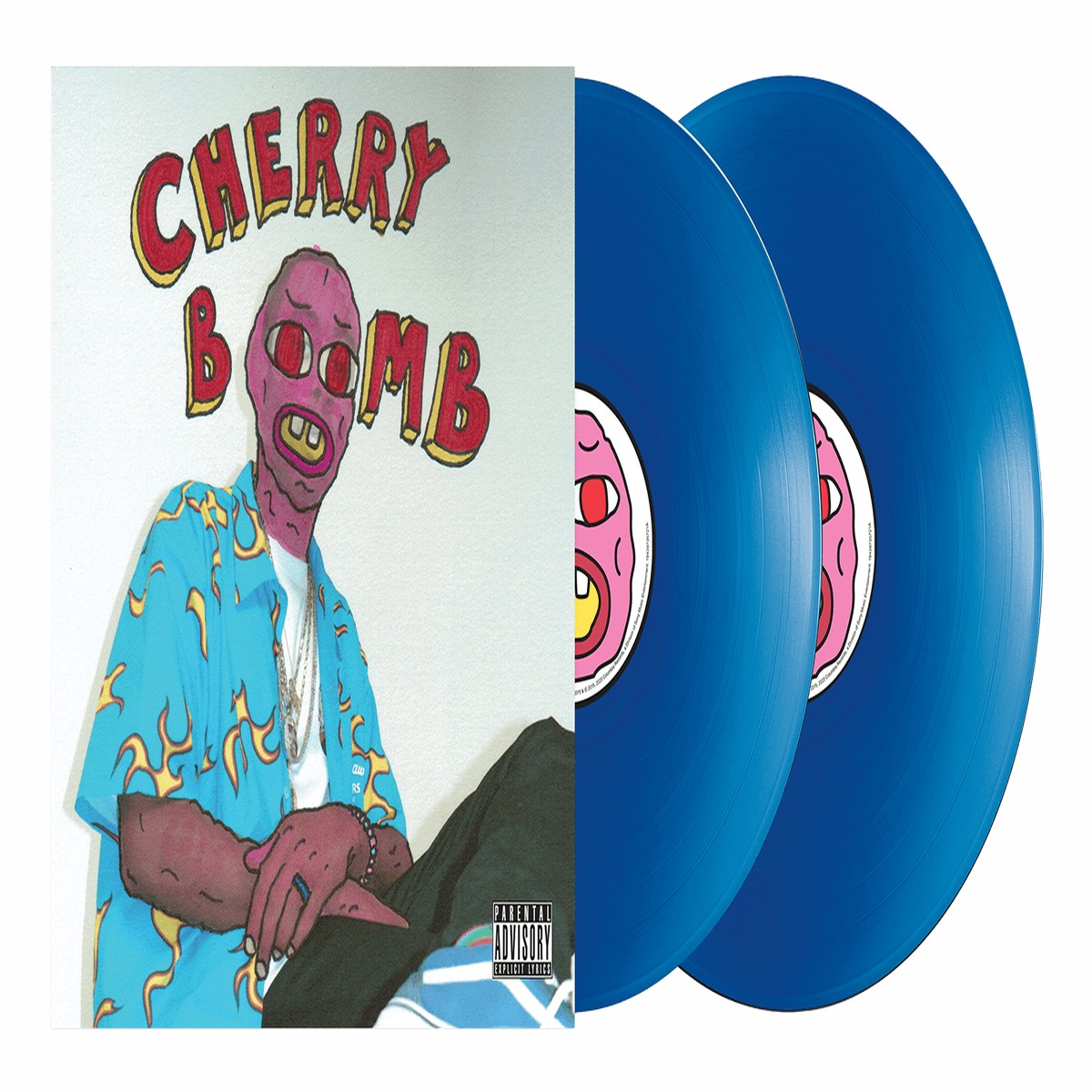 Tyler the Creator : Cherry Bomb – 10th Anniversary (Mask Cover Transparent Blue Vinyl)