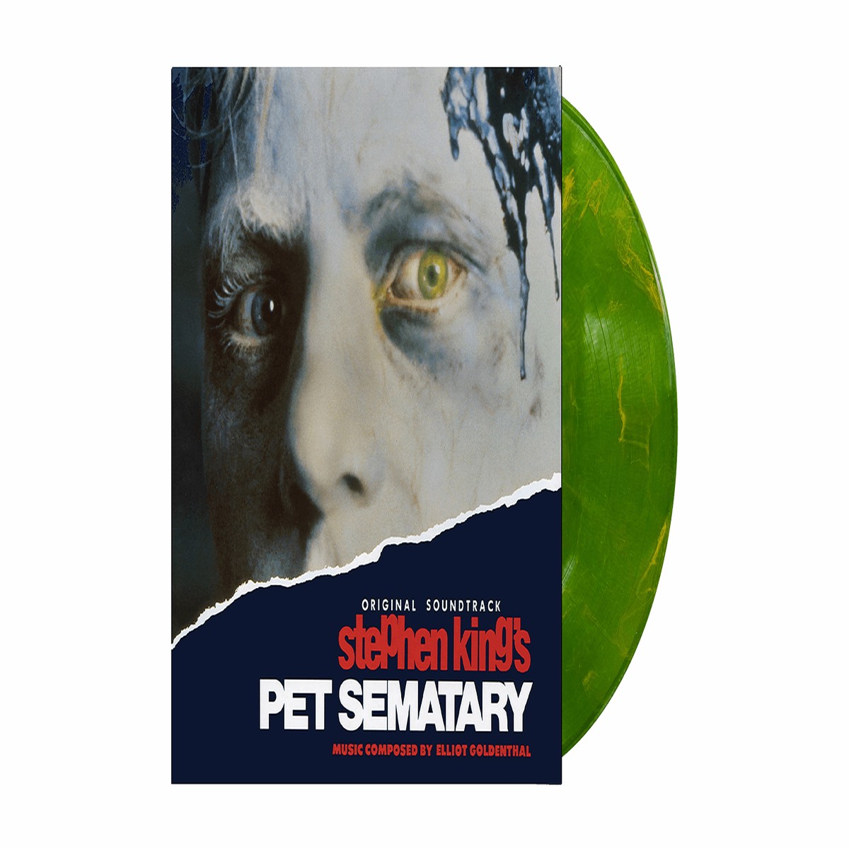Elliot Goldenthal : Stephen King’s Pet Sematary (Music from the Motion Picture) (NEON GREEN WITH ORANGE SWIRL “DEAD CATSEYE” VINYL)