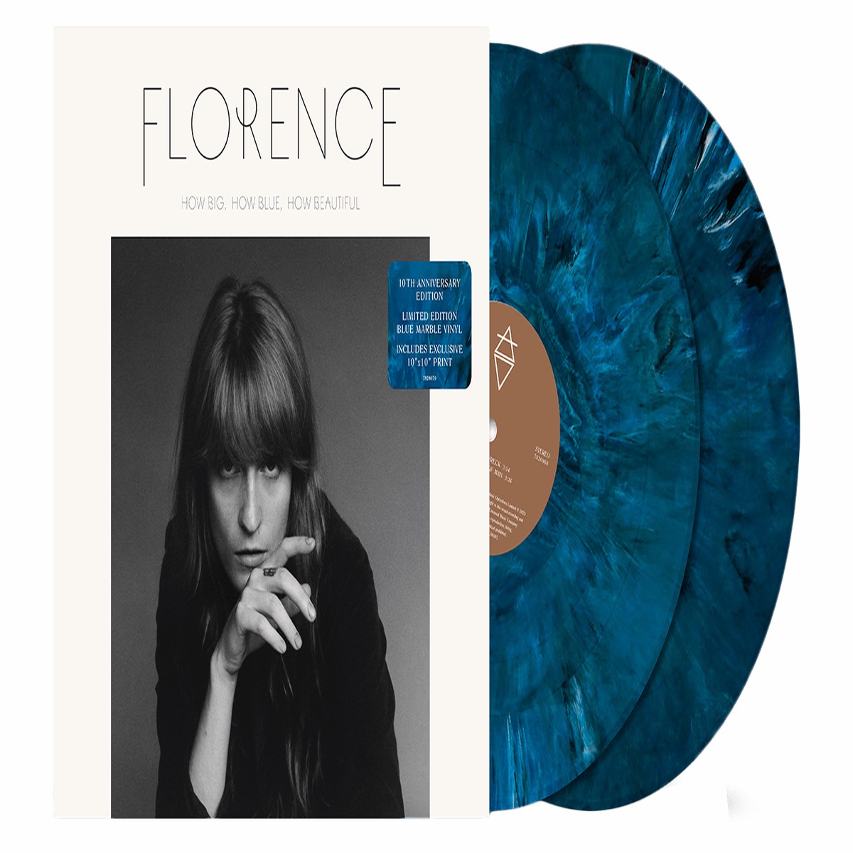 Florence + The Machine : How Big, How Blue, How Beautiful (10th Anniversary) (Blue Marble Vinyl)