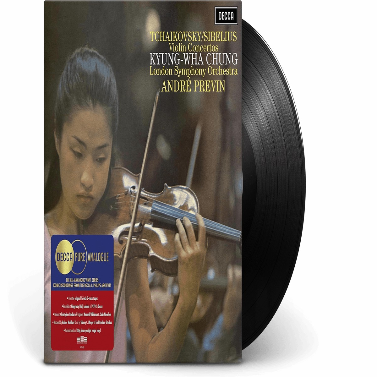 Kyung Wha Chung, London Symphony Orchestra, Andr Previn : Tchaikovsky & Sibelius Violin Concertos (Pure Analogue)