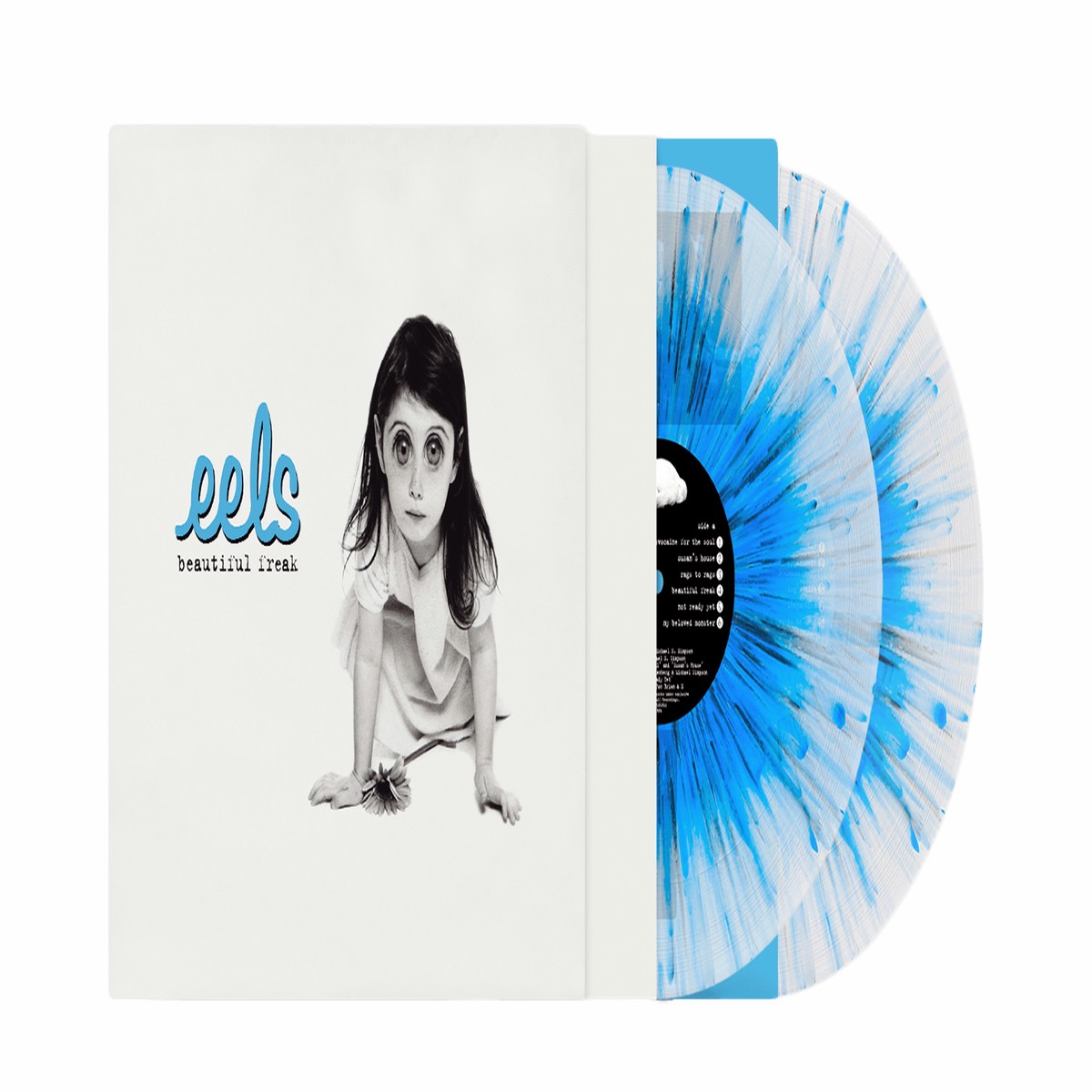 [Pre-Order [13/11] EELS : Beautiful Freak (Black/Blue Splatter on Clear Vinyl)