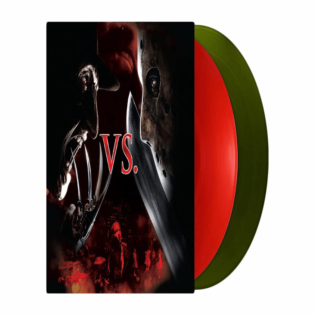 Various Artists : Freddy Vs. Jason–The Original Motion Picture Soundtrack (RED & GREEN “FREDDY’S SWEATER” VINYL)