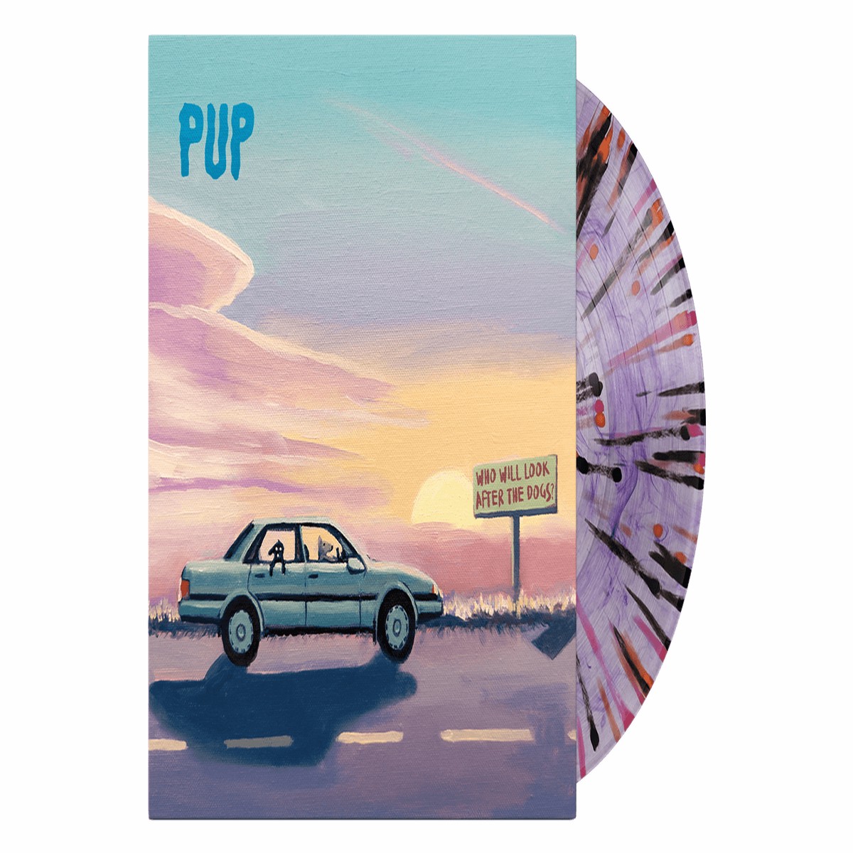 PUP : Who Will Look After The Dogs (Purple Smoke with Black, Orange & Pink Splatter Vinyl)