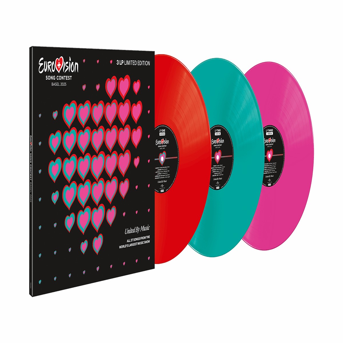 Various Artists : Eurovision Song Contest Basel 2025 (Colour Vinyl)