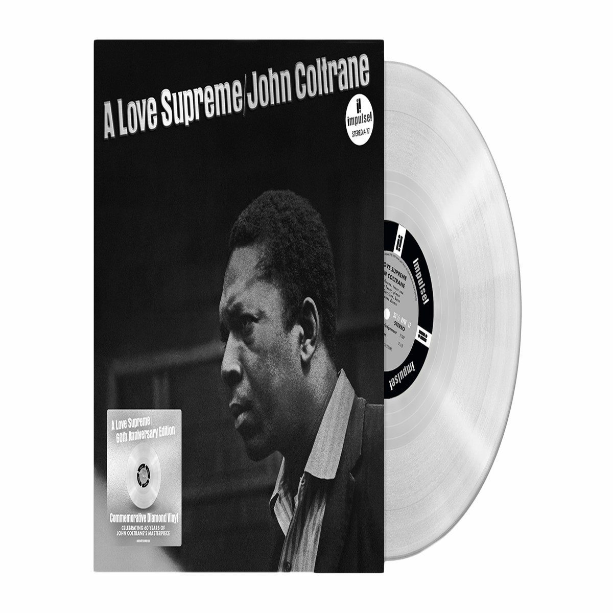 John Coltrane : A Love Surpreme – 60th Anniversary Edition (Diamond Clear Vinyl) (Exclusive to the Record Hub.com)