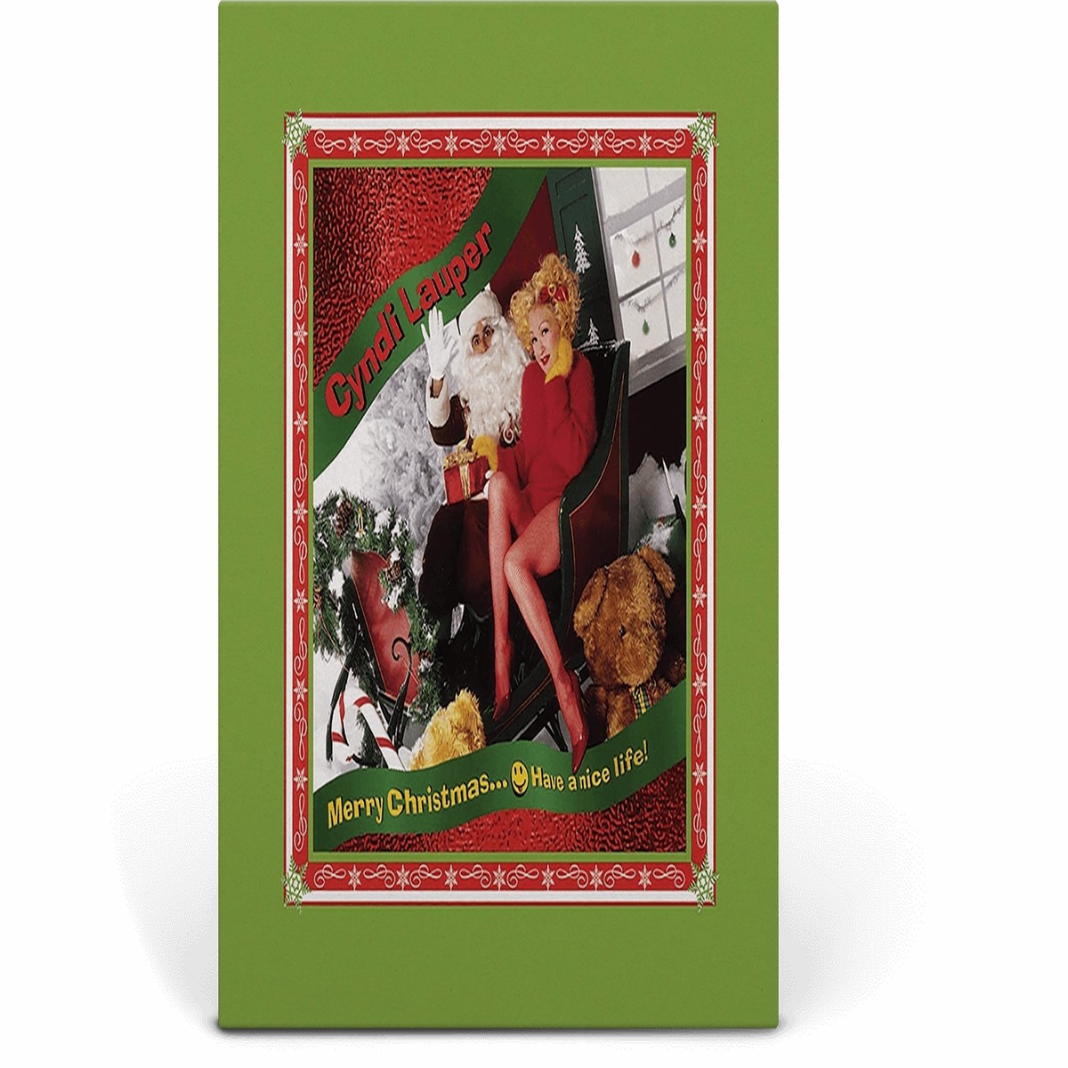 Cyndi Lauper : Merry Christmas, Have A Nice Life (Clear with Red & White Candy Cane Swirl Vinyl)