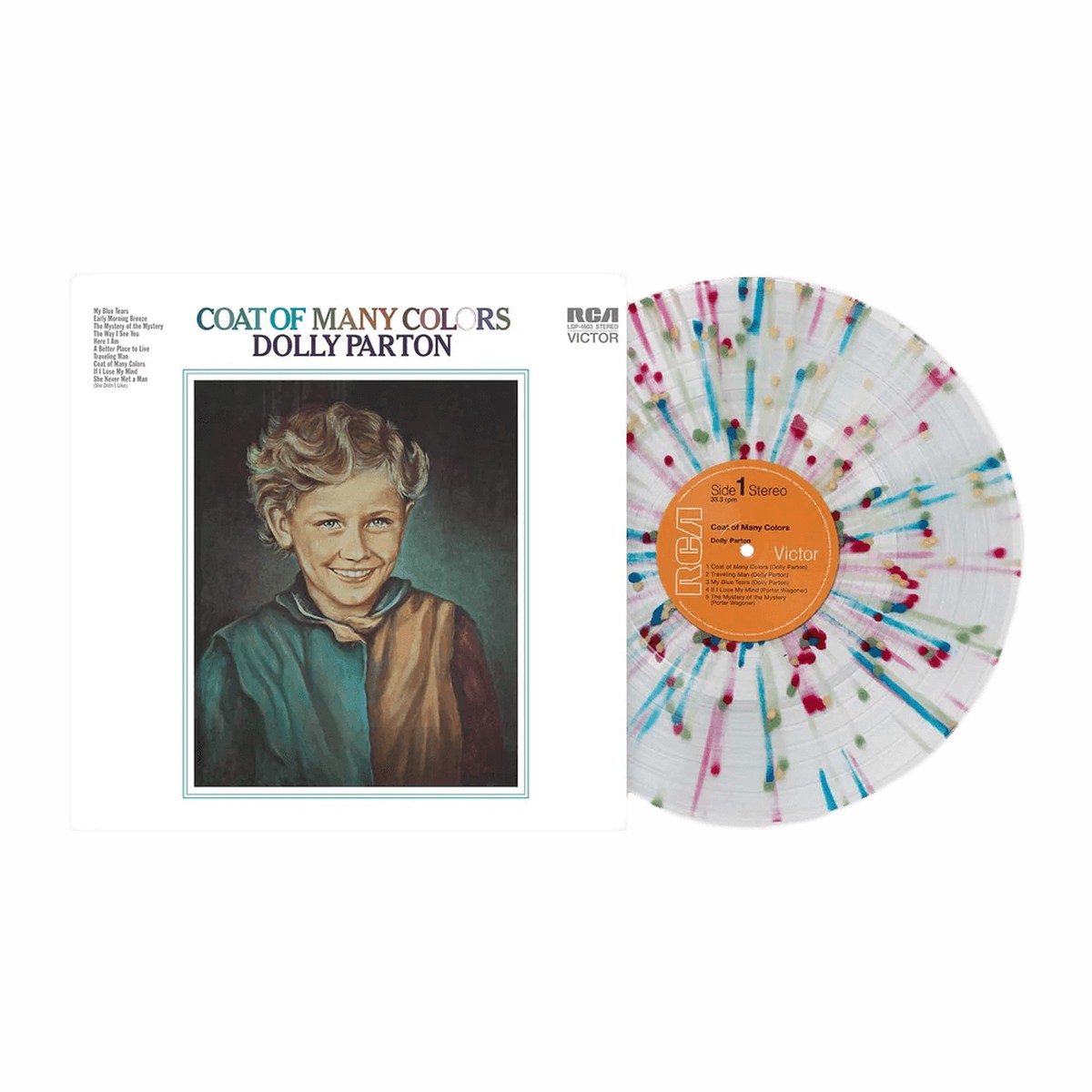 Dolly Parton : Coat of Many Colors (Rainbow Galaxy Vinyl)