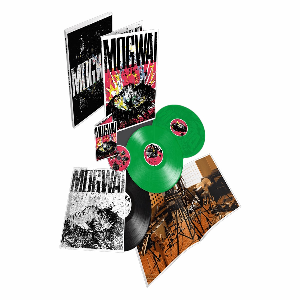 Mogwai : The Bad Fire (2LP Green Vinyl, 1LP Black Vinyl, & CD Boxset)