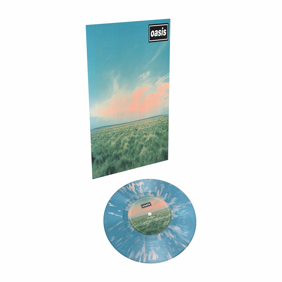 Oasis : Whatever – 30th Anniversary (Ltd. Pink & Blue Splatter Vinyl)