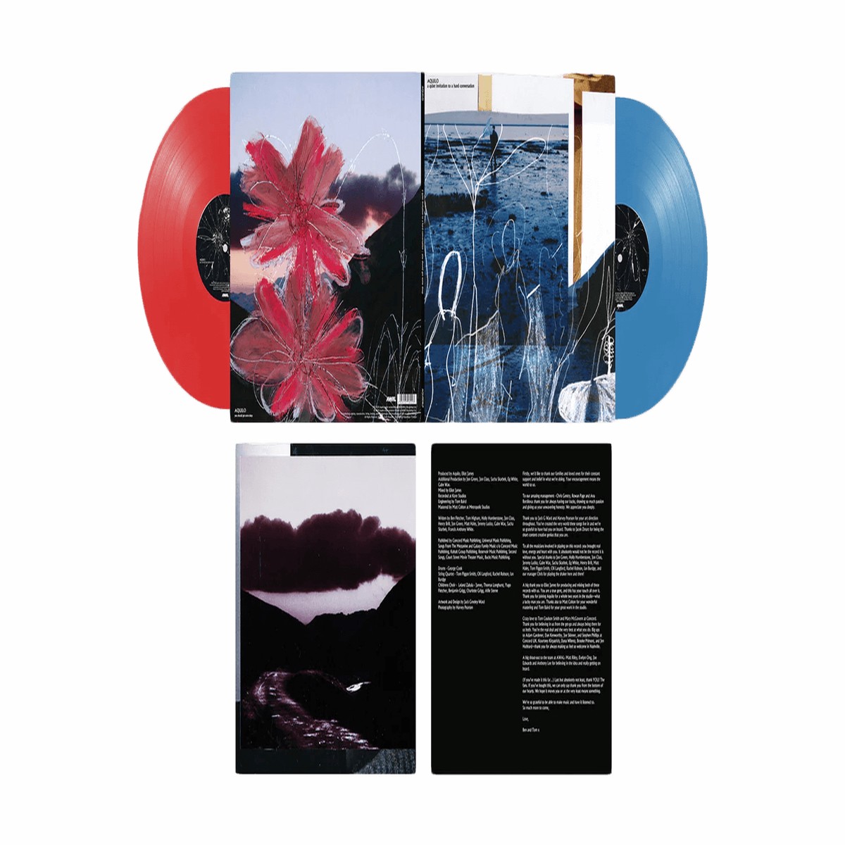 Aquilo : A Quiet Invitation To A Hard Conversation / You Should Get Some Sleep (Transparent Blue & Red Vinyl)