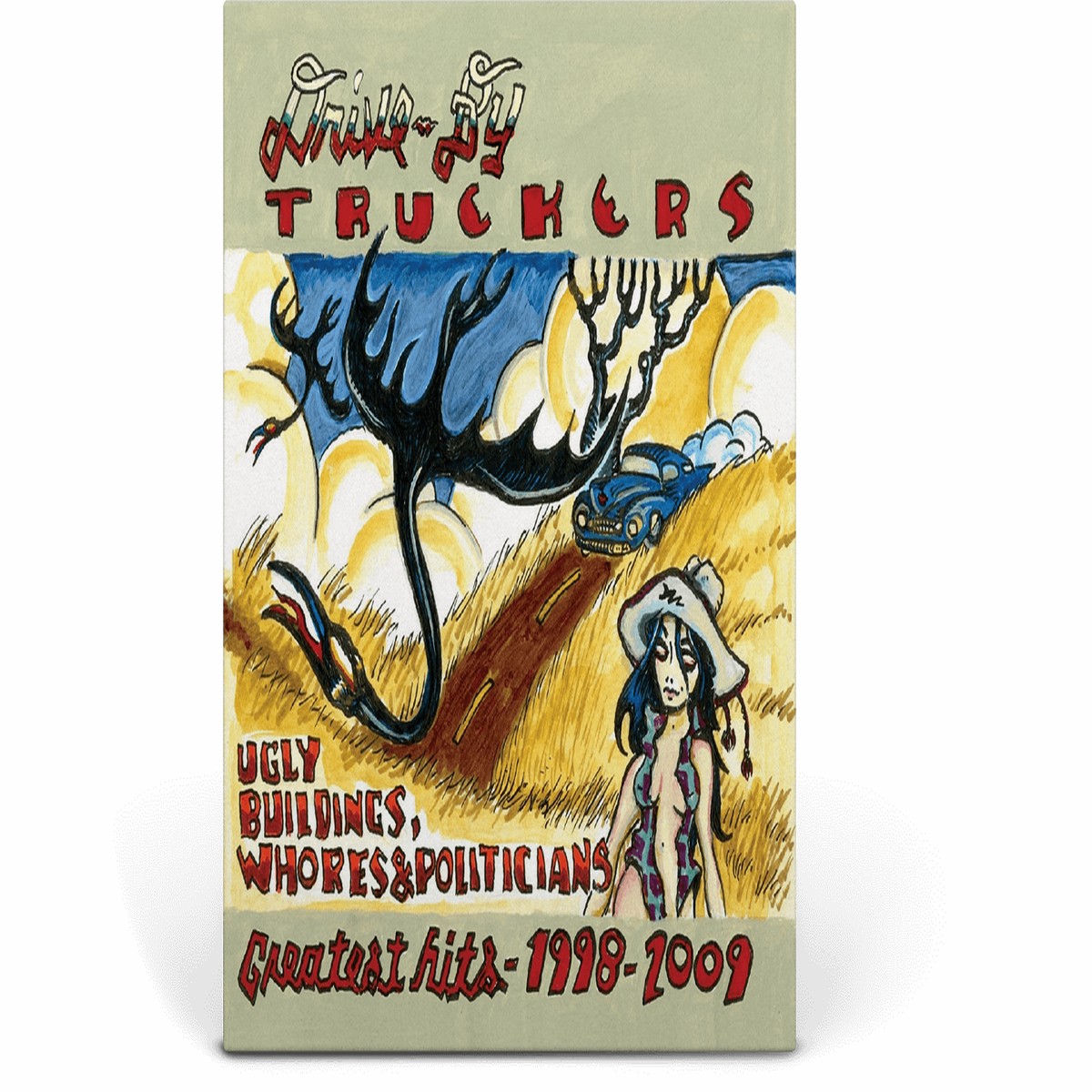 Drive-By Truckers : Ugly Buildings, Whores, and Politicians – Greatest Hits 1998-2009 (Clear Coke Vinyl)