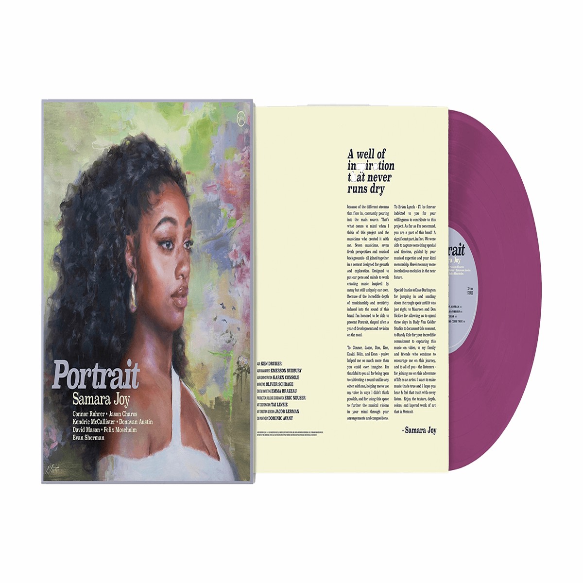 Samara Joy : Portrait (Opaque Orchid Vinyl) (Exclusive to The Record Hub.com)