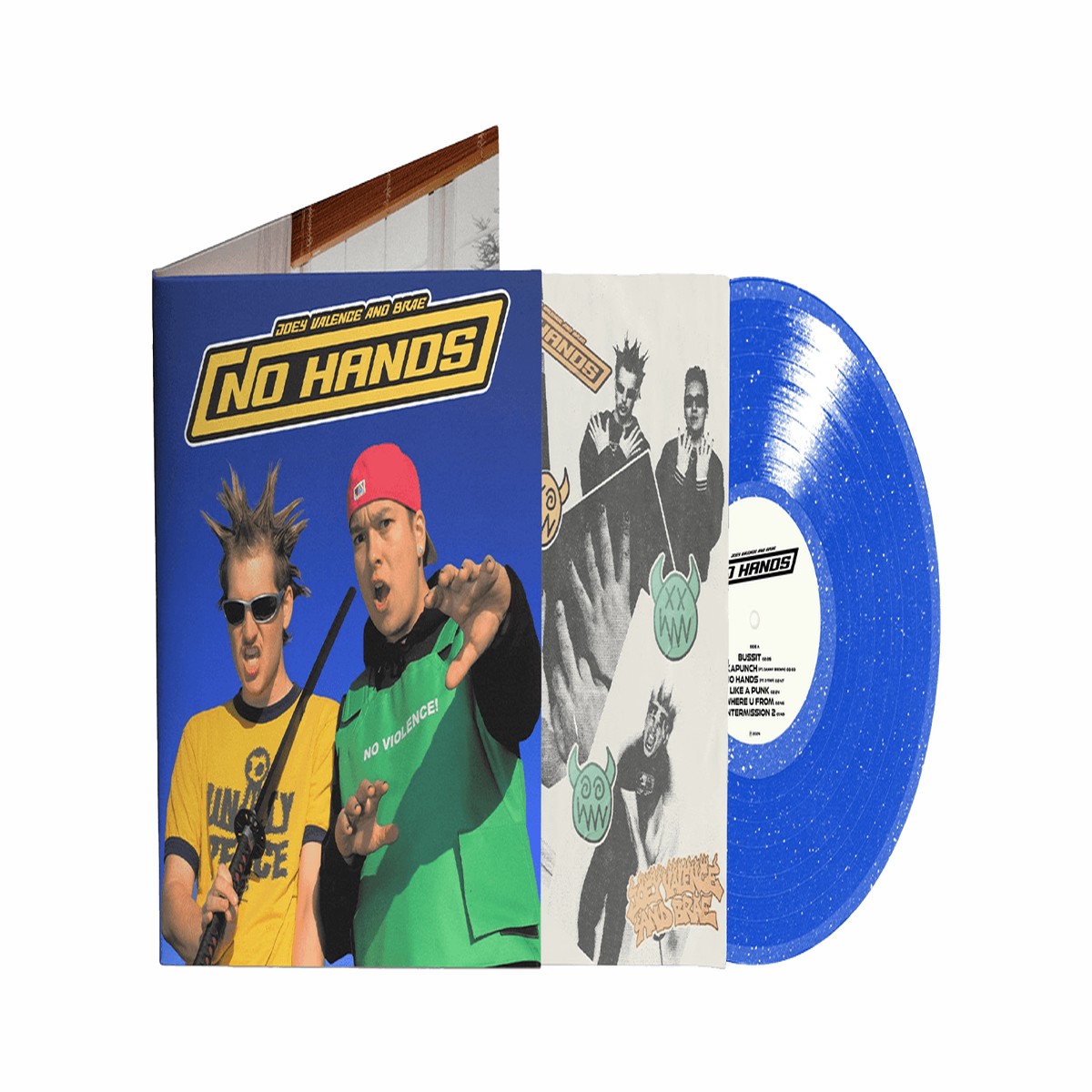 Joey Valence & Brae : NO HANDS (Boom Bada Glitter Blue Vinyl)
