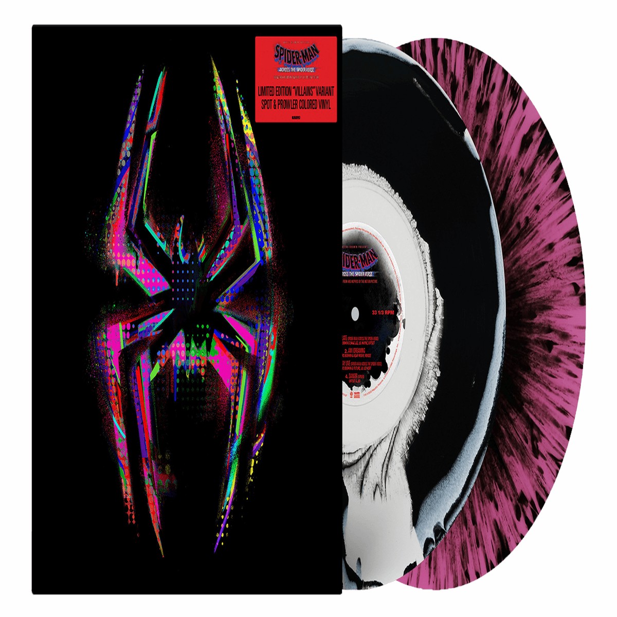 METRO BOOMIN : METRO BOOMIN PRESENTS SPIDER-MAN – ACROSS THE SPIDER-VERSE SOUNDTRACK (VILLAINS VERSION) (White/ Black Marble & Black/ Purple Marble Vinyl)
