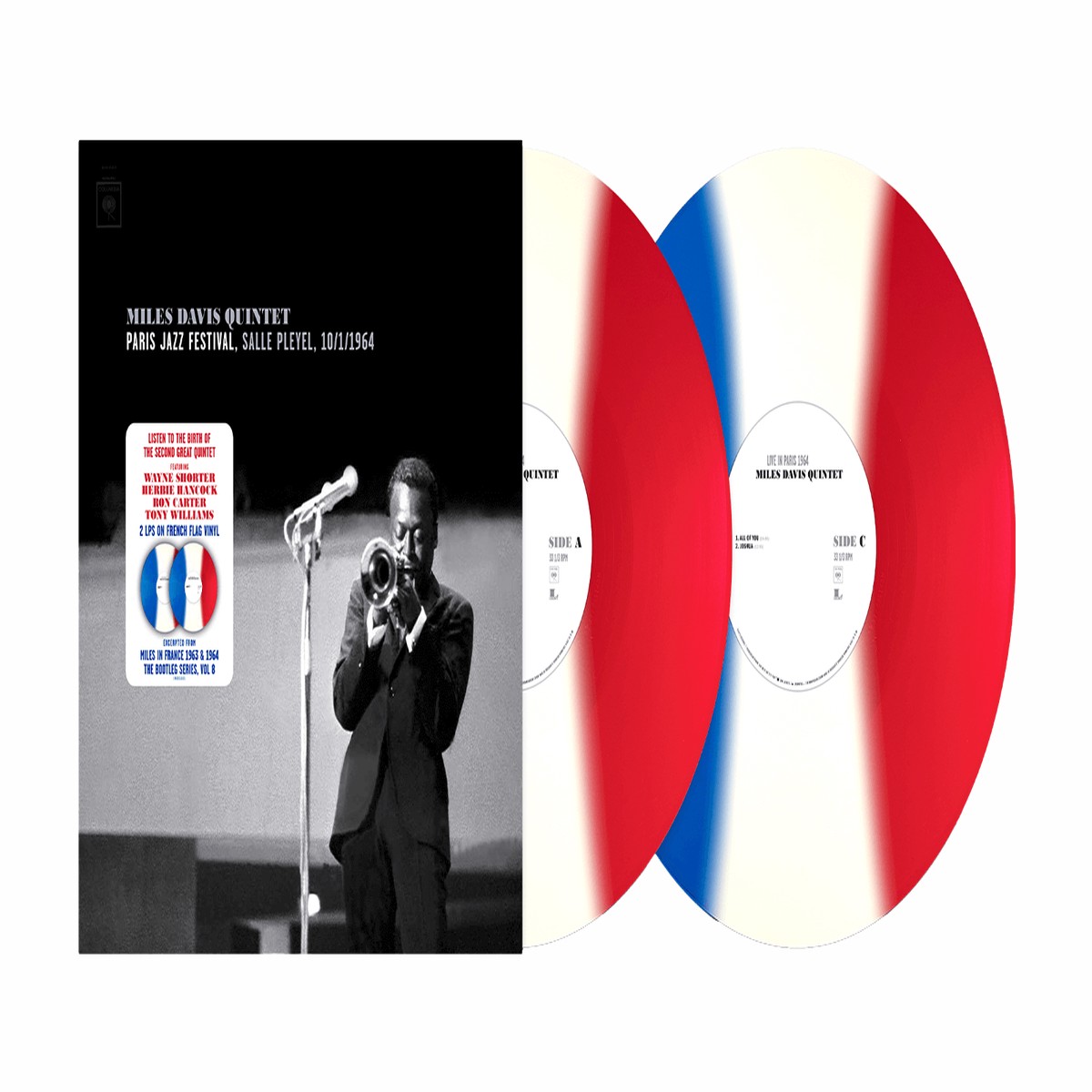 Miles Davis : Live In Paris 1964 (French Tri-colour Vinyl)