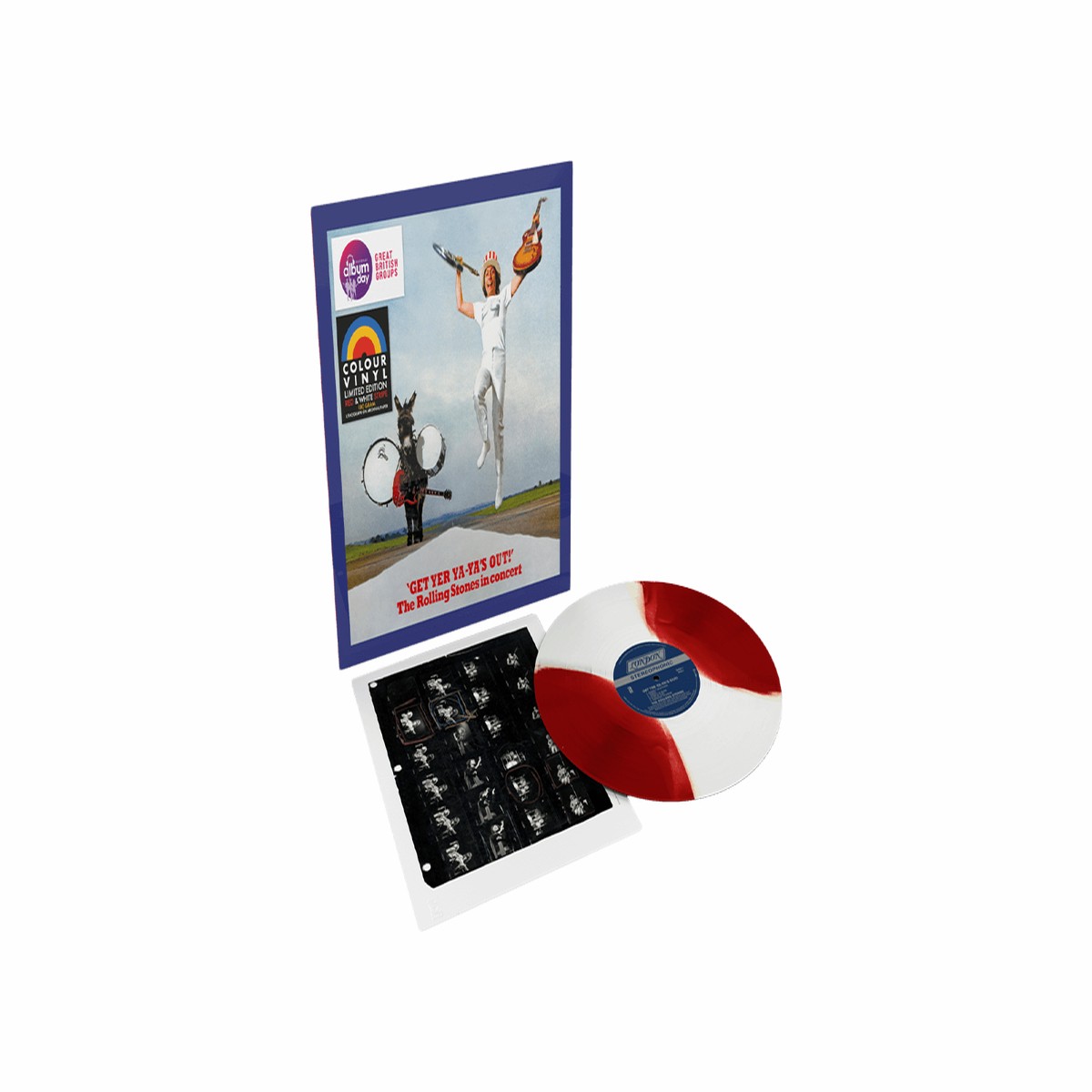 Rolling Stones : Get Yer Ya-Yas Out! (NAD) (Red & White Vinyl)