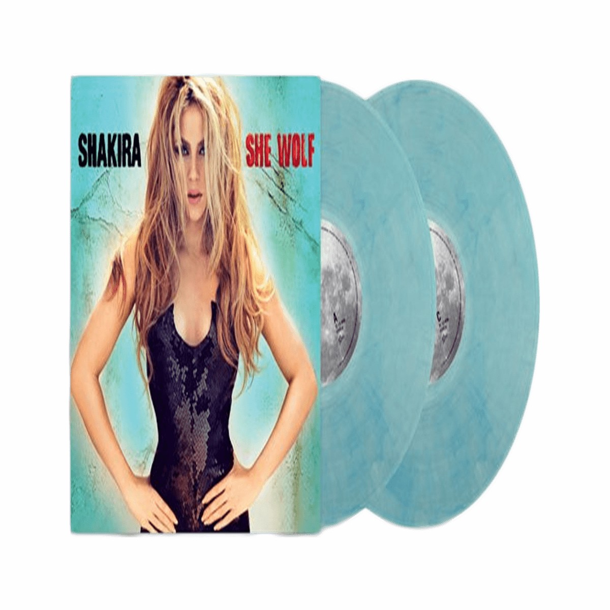 Shakira : She Wolf (Sea Glass with Turquoise Swirls Vinyl)