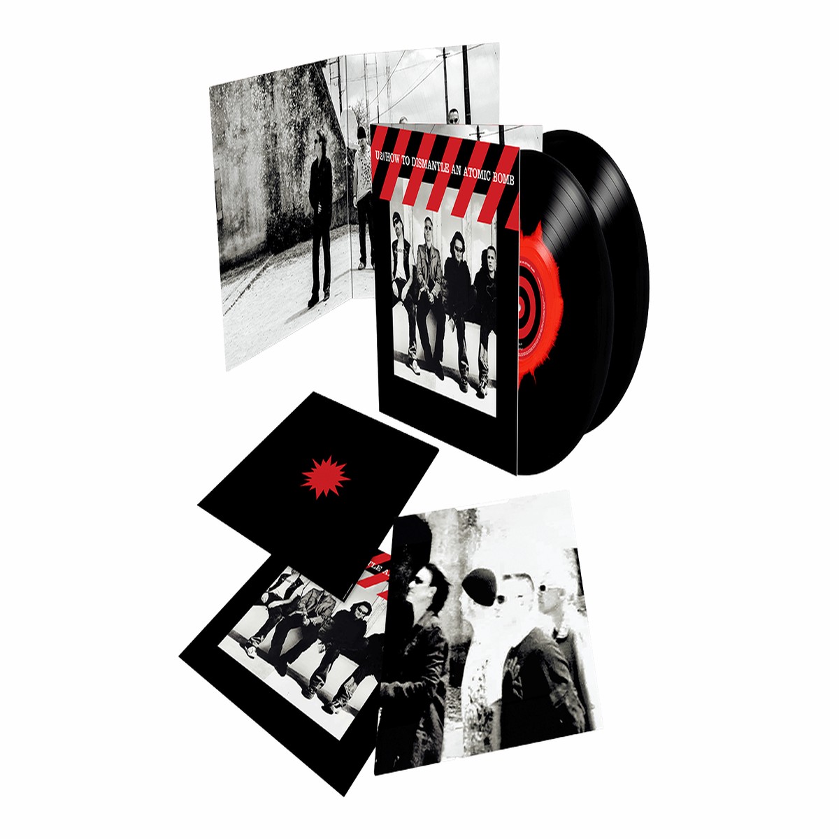 U2 : How To Dismantle An Atomic Bomb (20th Anniversary) (Black & Red Ink Spot Vinyl) (Exclusive to The Record Hub.com)