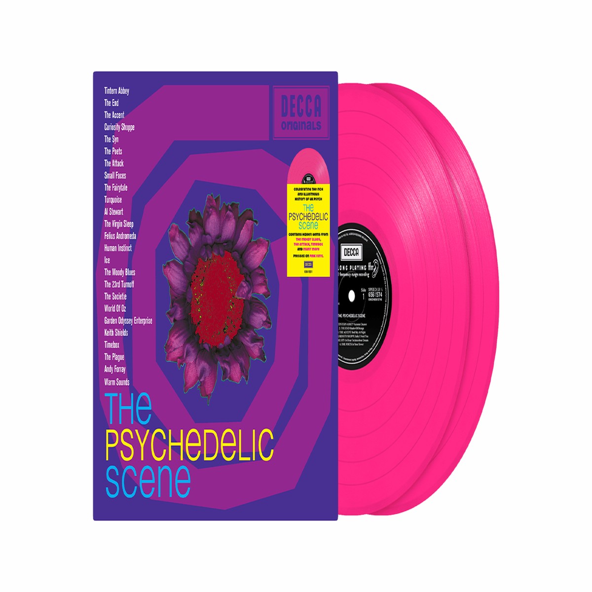 Various Artists : The Psychedelic Scene (Pink Vinyl)