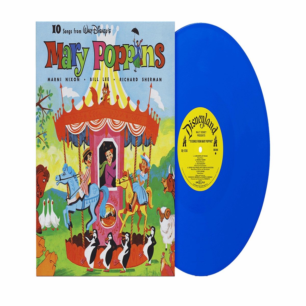 Various Artists : 10 Songs from Mary Poppins (60th Anniversary Blue Vinyl)