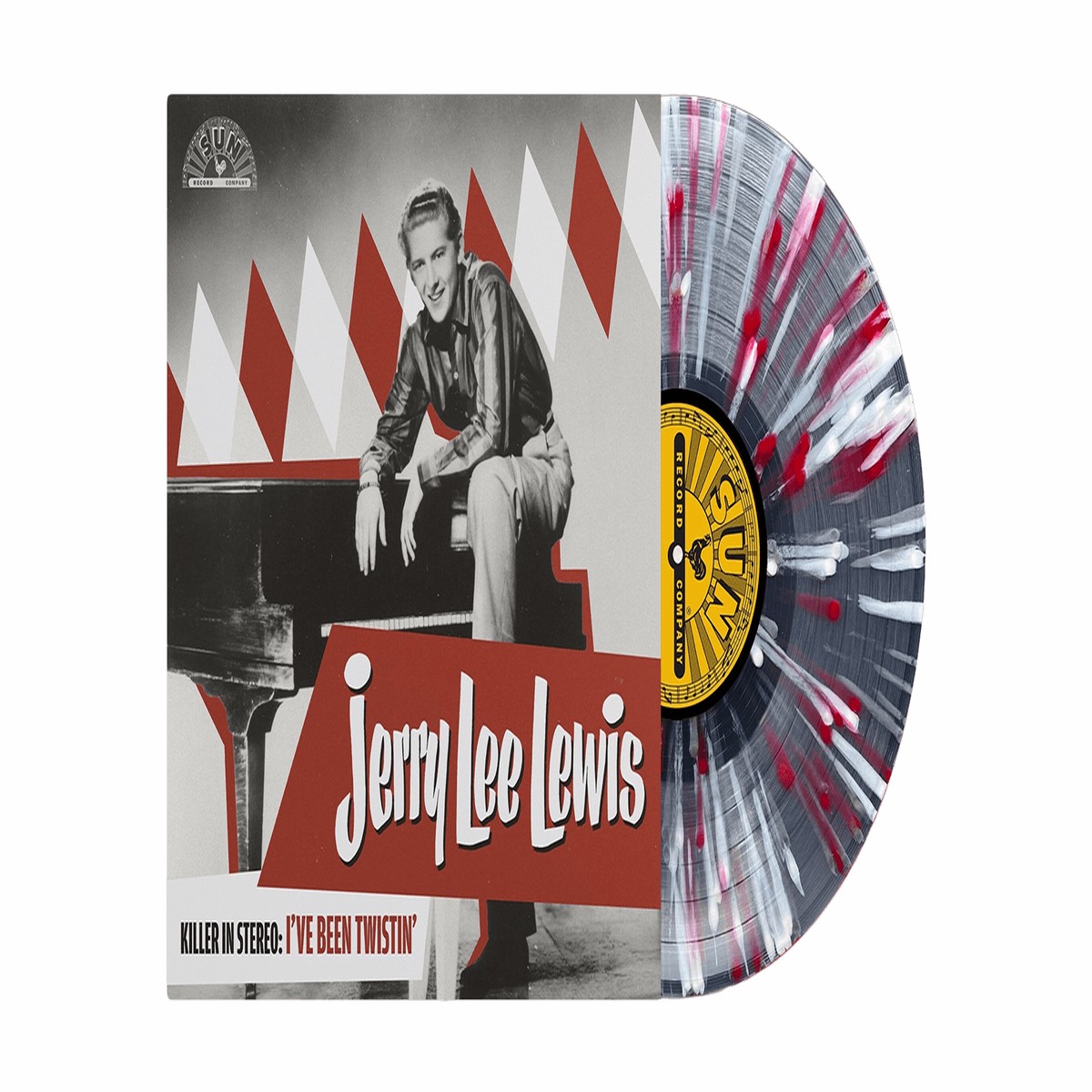 Jerry Lee Lewis : Killer In Stereo – I’ve Been Twistin’ (Silver white and red splatter on clear vinyl)
