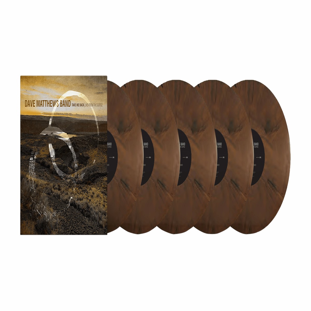 [Pre-Order [25/09] Dave Matthews Band : Take Me Back / Live From The Gorge, George, WA 8.30.2025 (5LP Set) (Hardwood Coloured Vinyl)