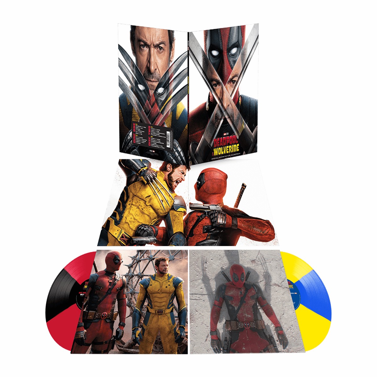 Various Artists : Deadpool & Wolverine (Black/ Red & Blue/ Yellow Viny)