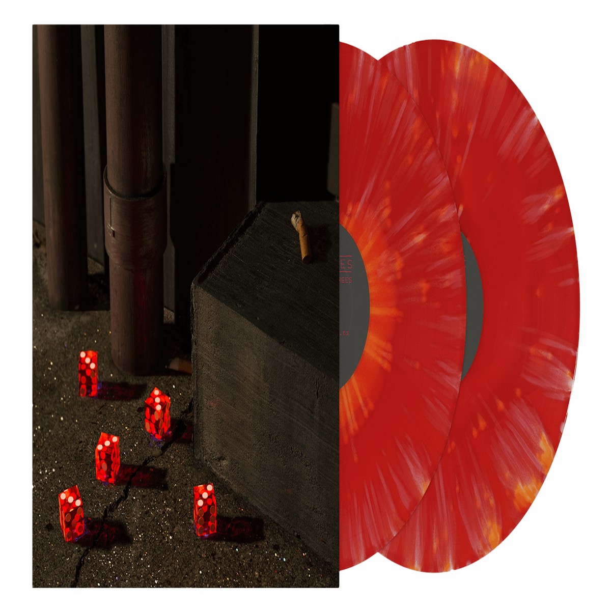 Bright Eyes : Five Dice, All Threes (Red & Orange Splatter Vinyl)