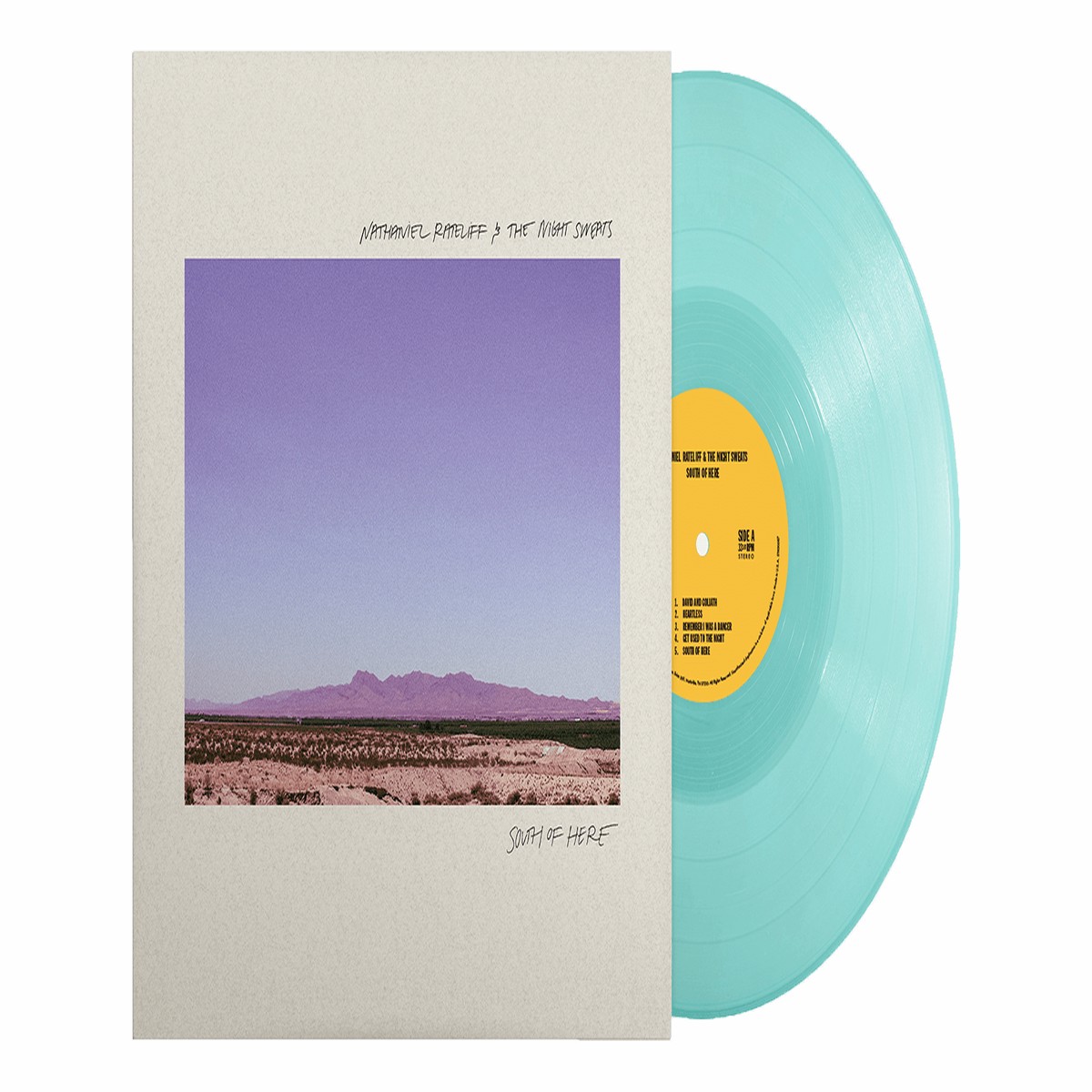 Nathaniel Rateliff & The Night Sweats : South Of Here (Solid Turquoise Vinyl)
