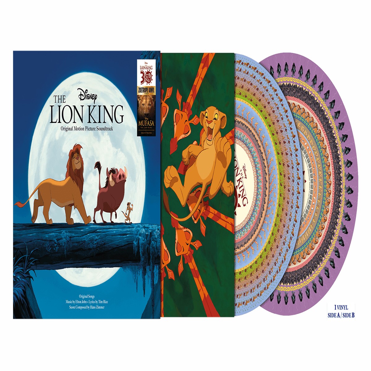 Various Artists : THE LION KING ZOETROPE VINYL (30TH ANNIVERSARY EDITION)