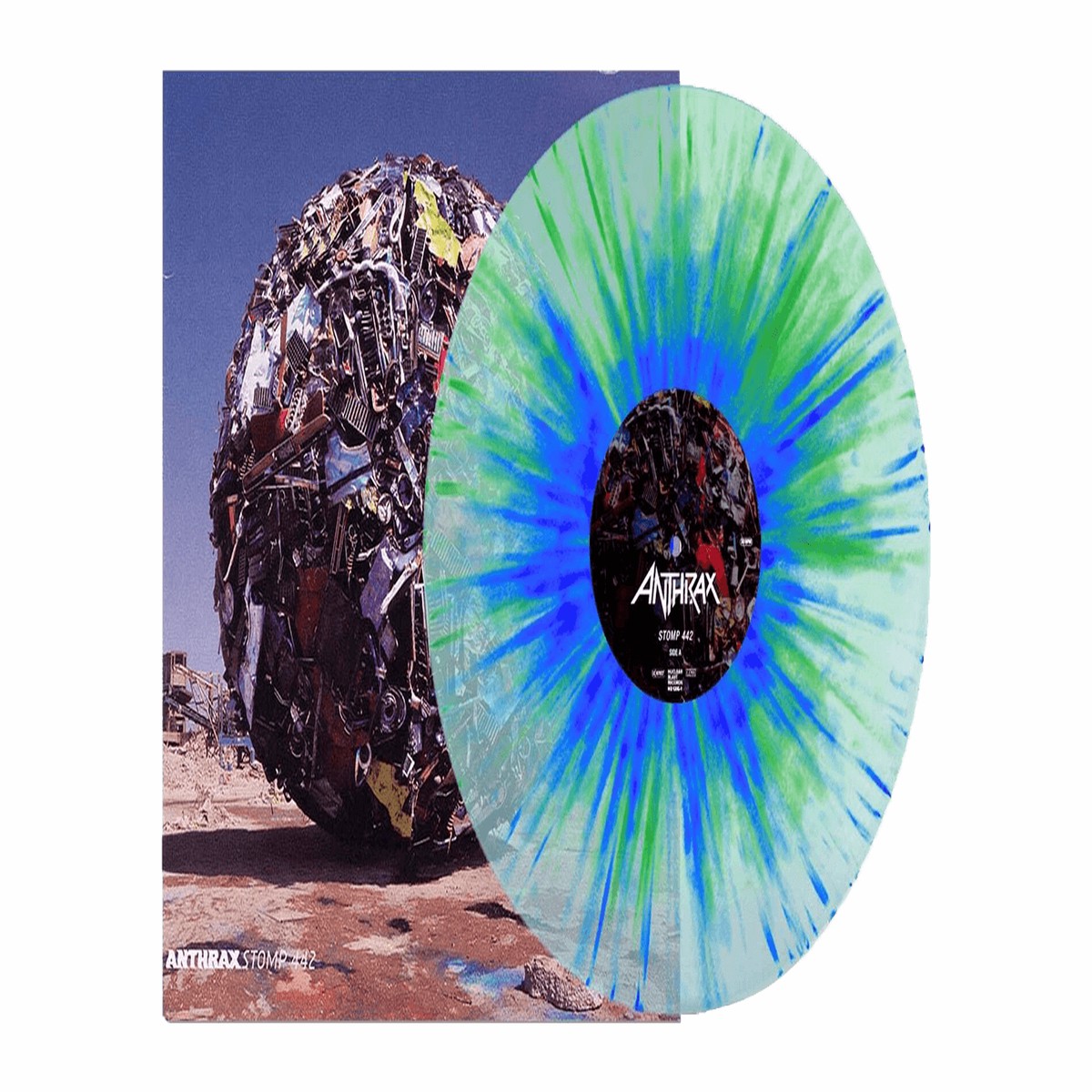Anthrax : Stomp 442 (Clear Blue Green Splatter Vinyl)