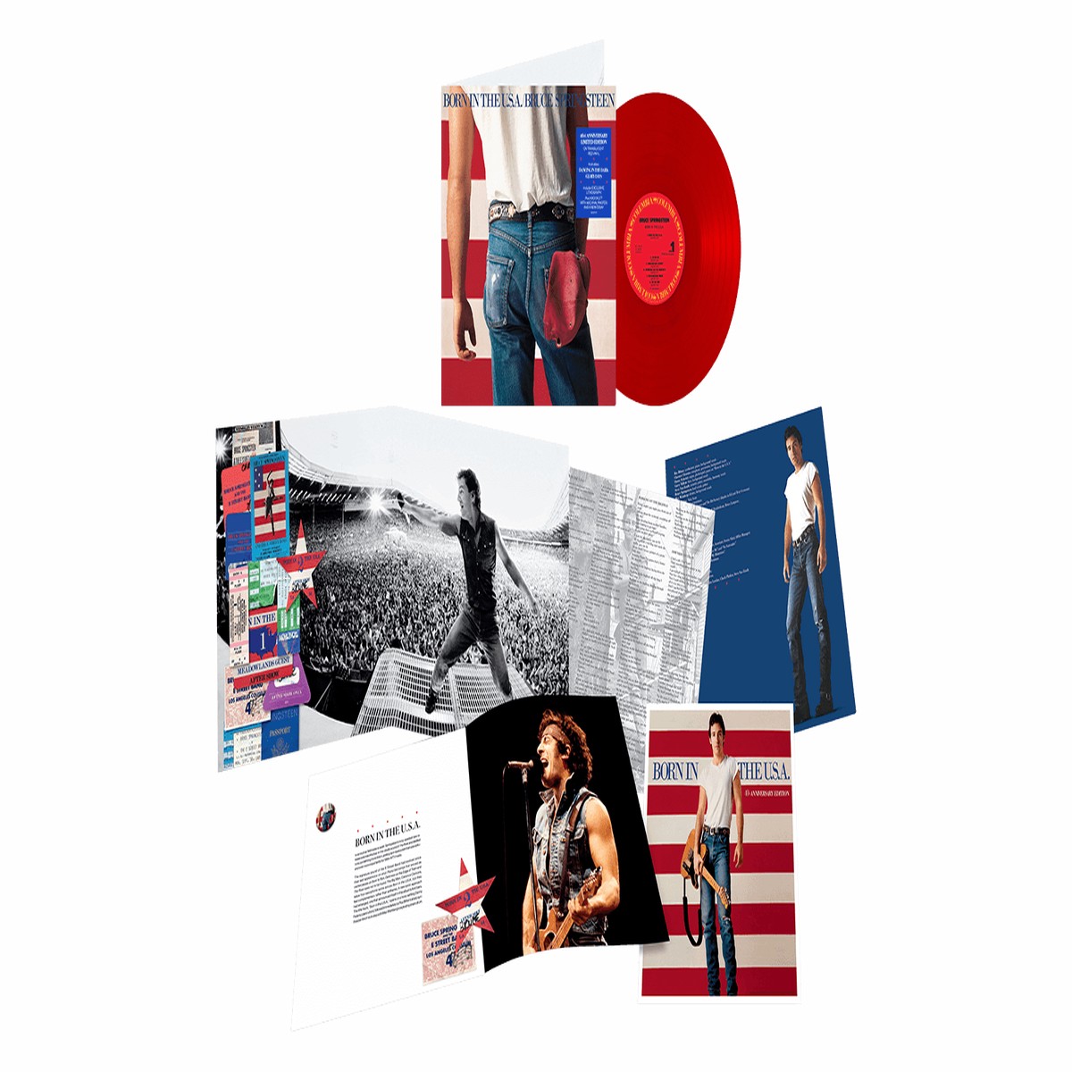 Bruce Springsteen : Born In The USA – 40th Anniversary (Translucent Red Vinyl)