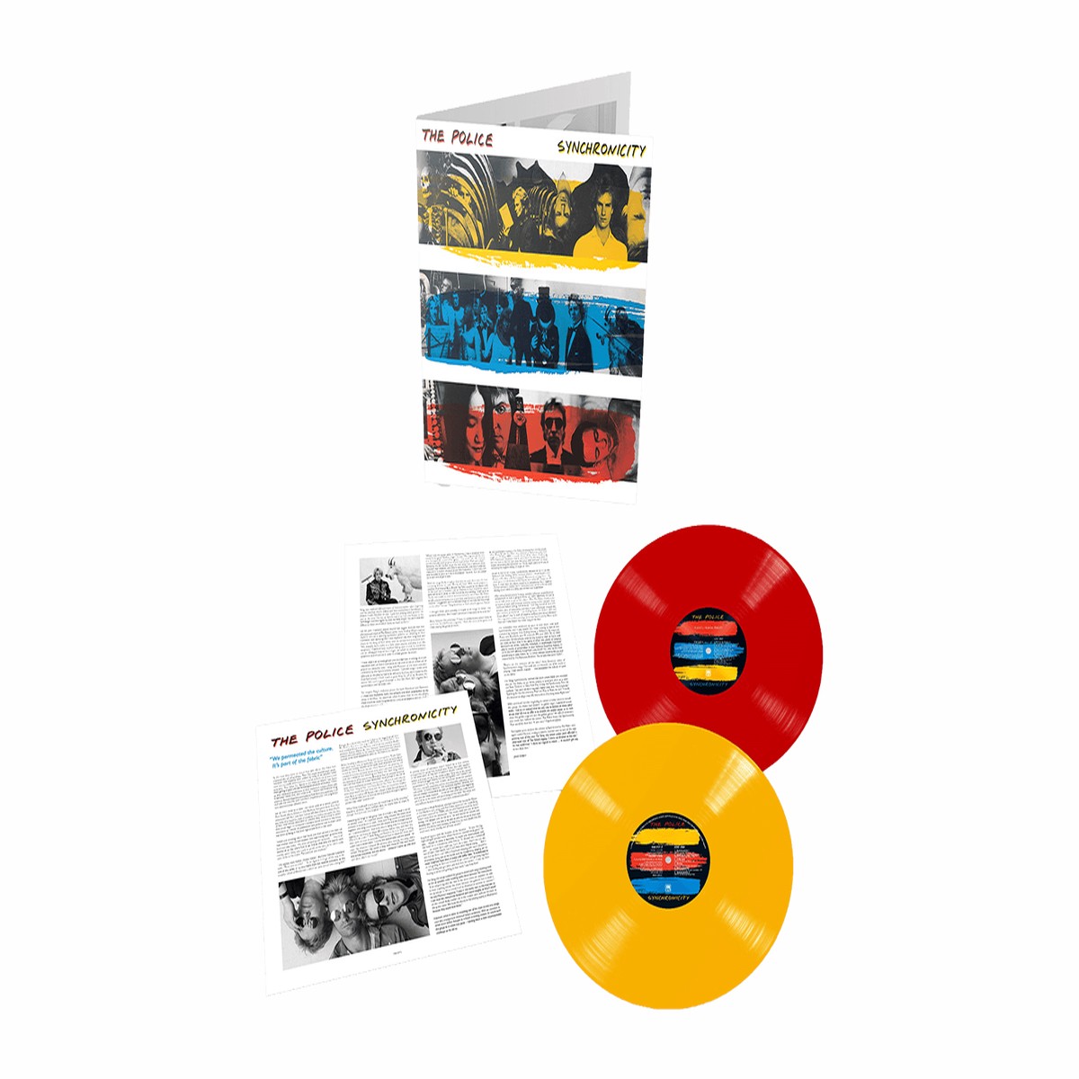 The Police : Synchronicity (Red & Yellow Vinyl) (Exclusive to The Record Hub.com)